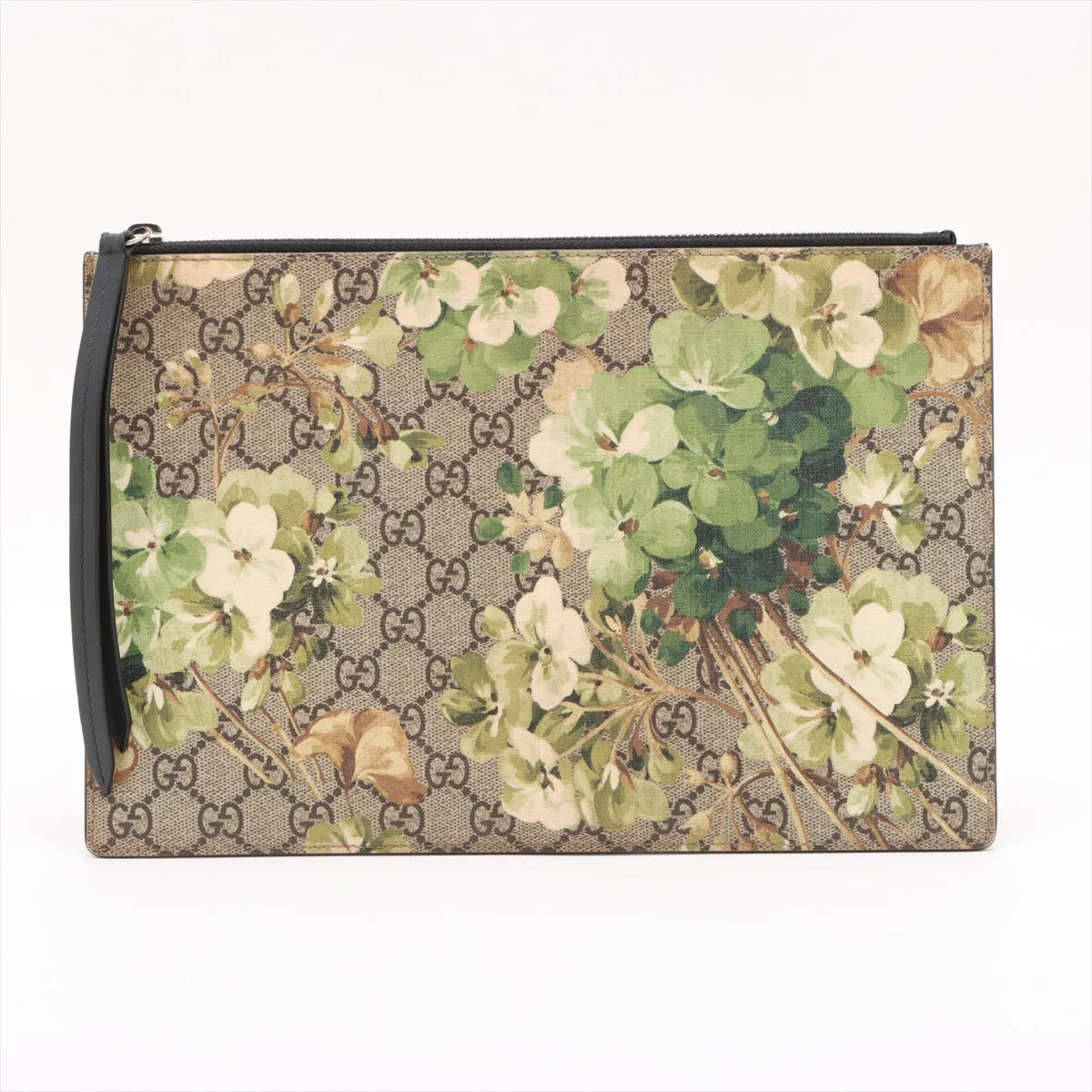 Gucci GG Blooms Wristlet Clutch Bag Green 3467