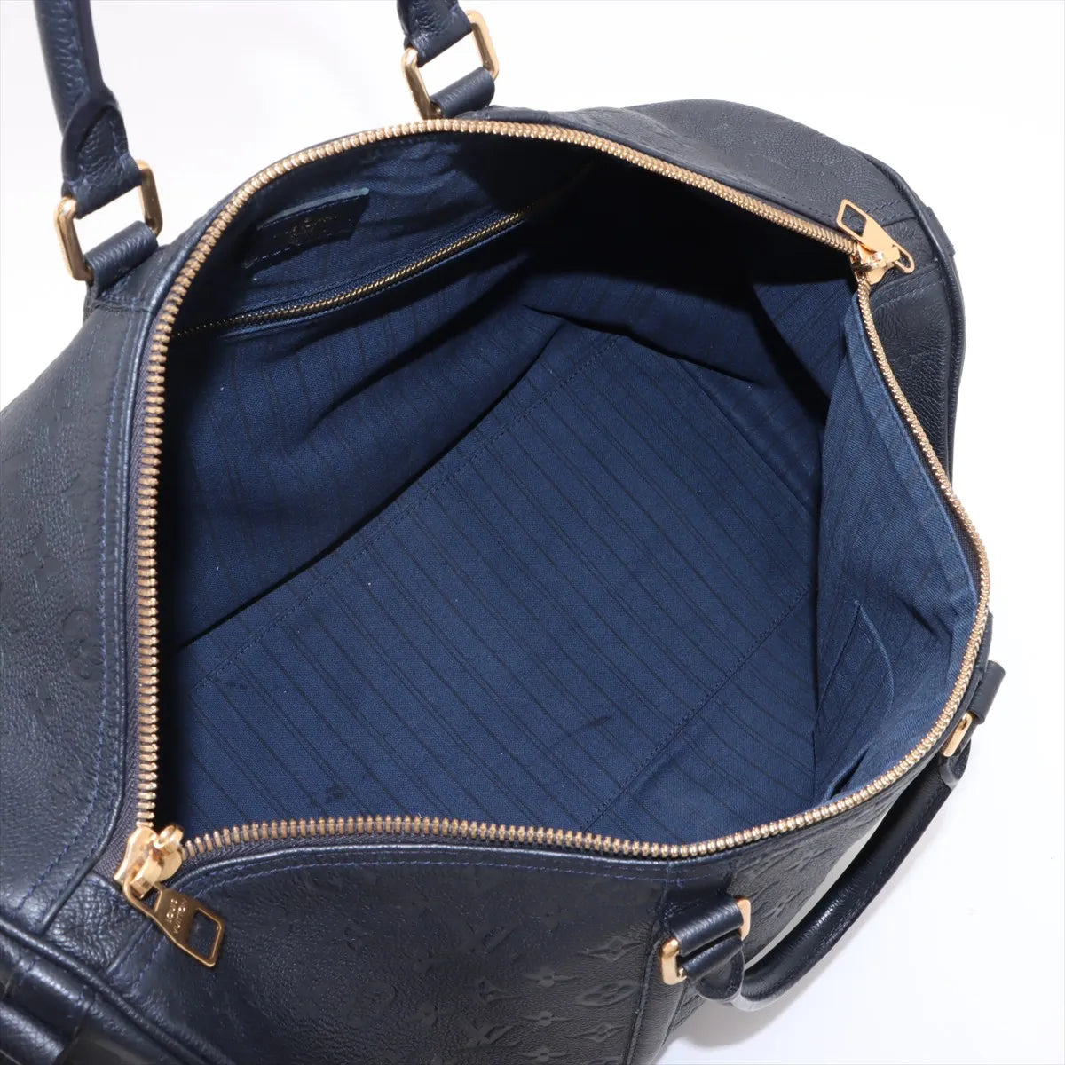 Louis Vuitton Keepall 45cm Bandouliere Midnight Blue Empreinte 3468