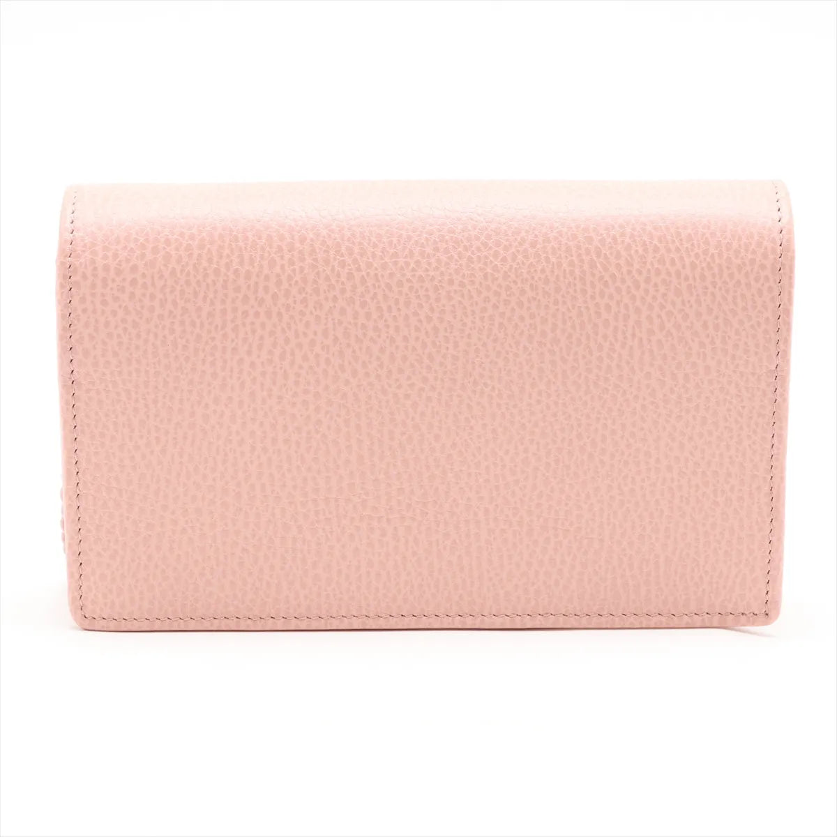 Gucci GG Marmont Wallet on Chain Pink Leather 3483