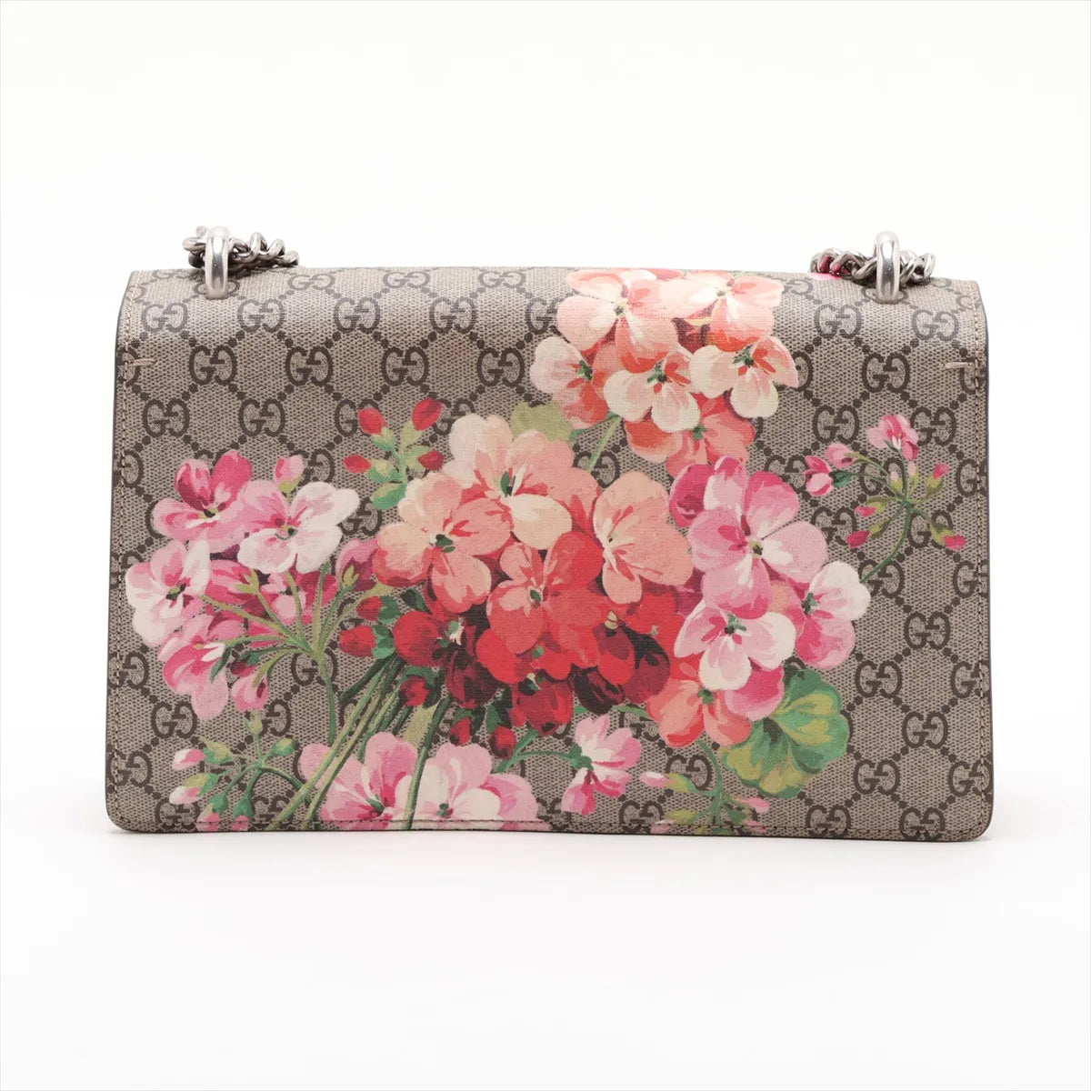 Gucci GG Blooms Dionysus Small Shoulder Bag GG Supreme Beige Red 3514