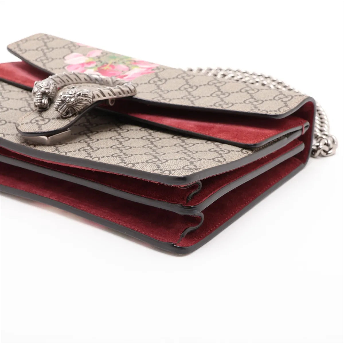 Gucci GG Blooms Dionysus Small Shoulder Bag GG Supreme Beige Red 3514