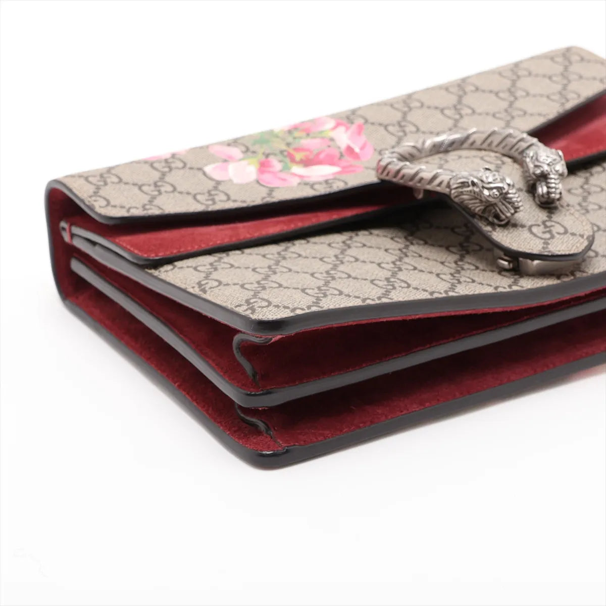 Gucci GG Blooms Dionysus Small Shoulder Bag GG Supreme Beige Red 3514