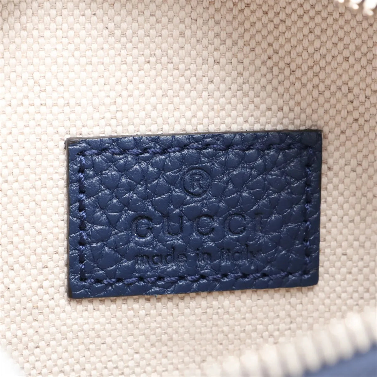 Gucci Jumbo GG Belt Bag Navy Blue Leather 3517