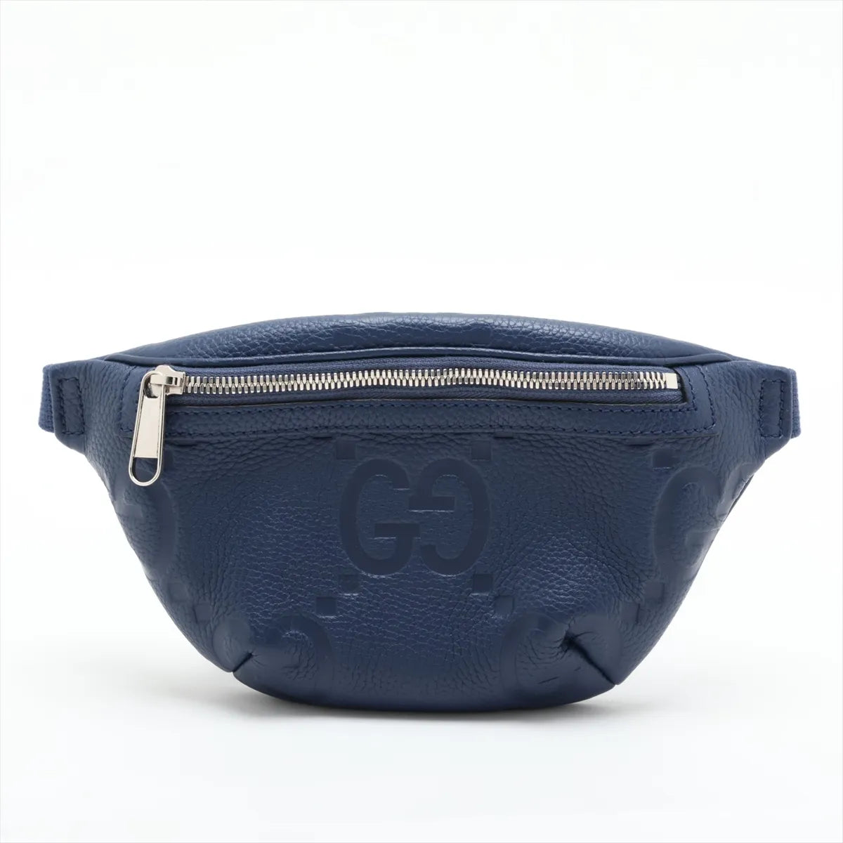 Gucci Jumbo GG Belt Bag Navy Blue Leather 3517
