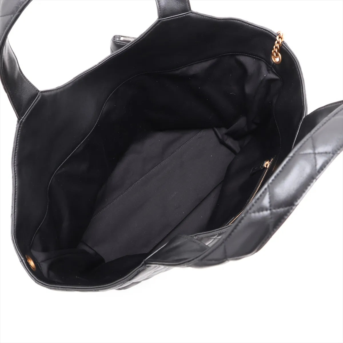 YSL Icare Medium Tote Black Leather 3515