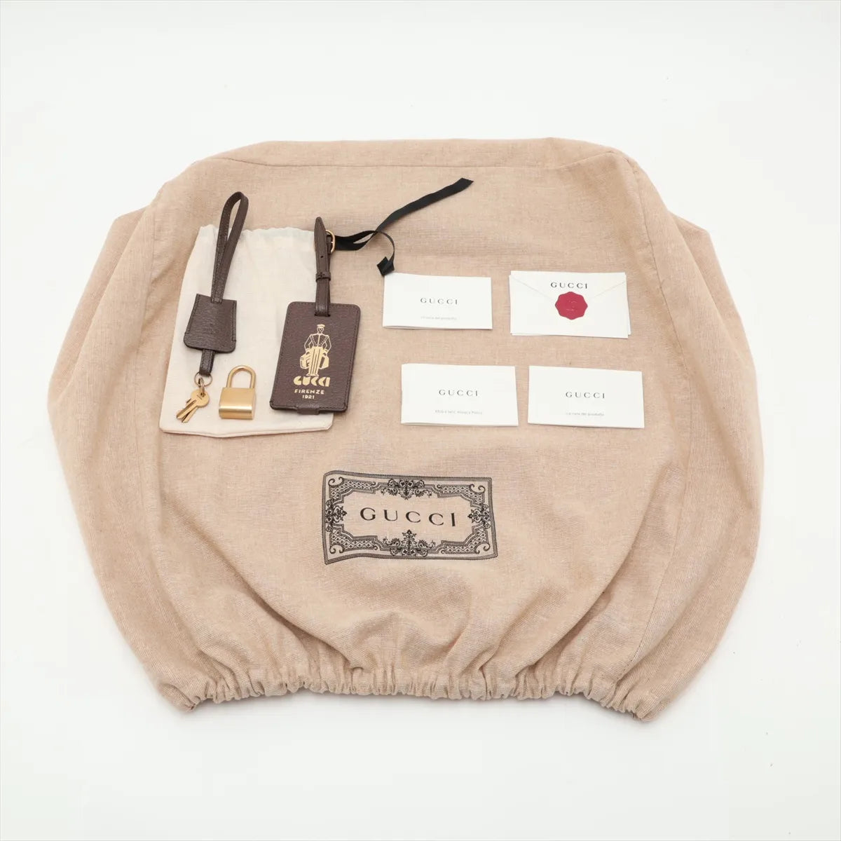 Gucci GG Supreme Rolling Suitcase Beige Brown 3516