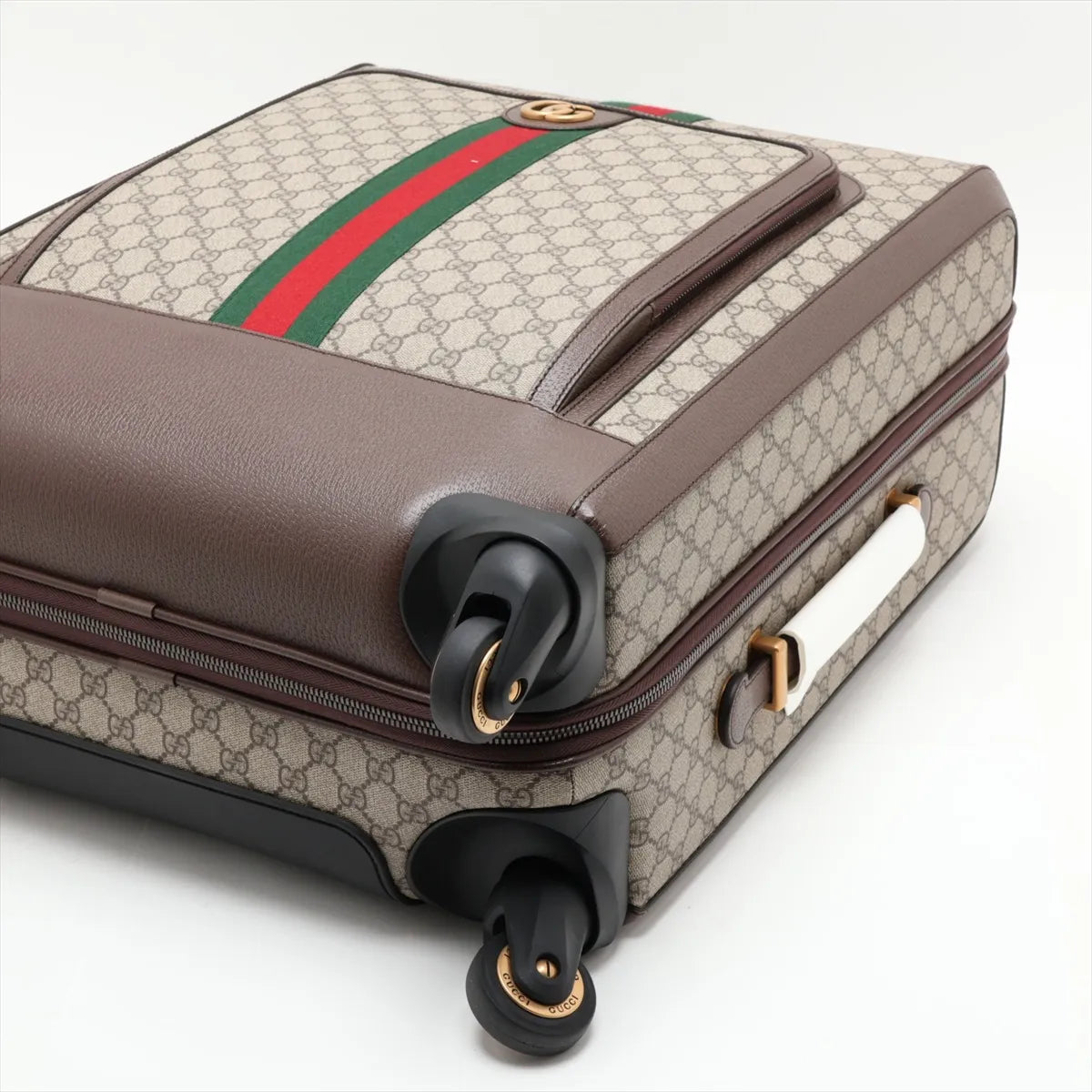 Gucci GG Supreme Rolling Suitcase Beige Brown 3516