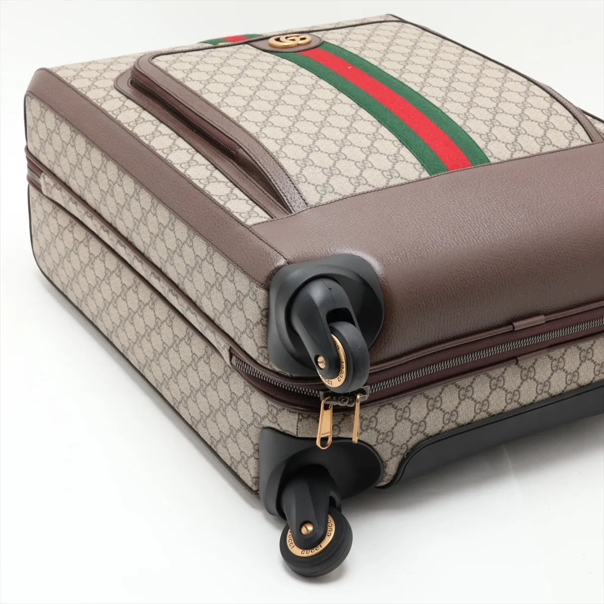 Gucci GG Supreme Rolling Suitcase Beige Brown 3516