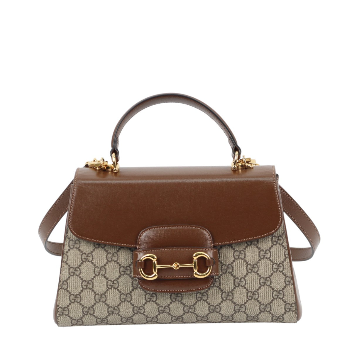 Gucci 1955 Horsebit Medium Top Handle GG Supreme 3010