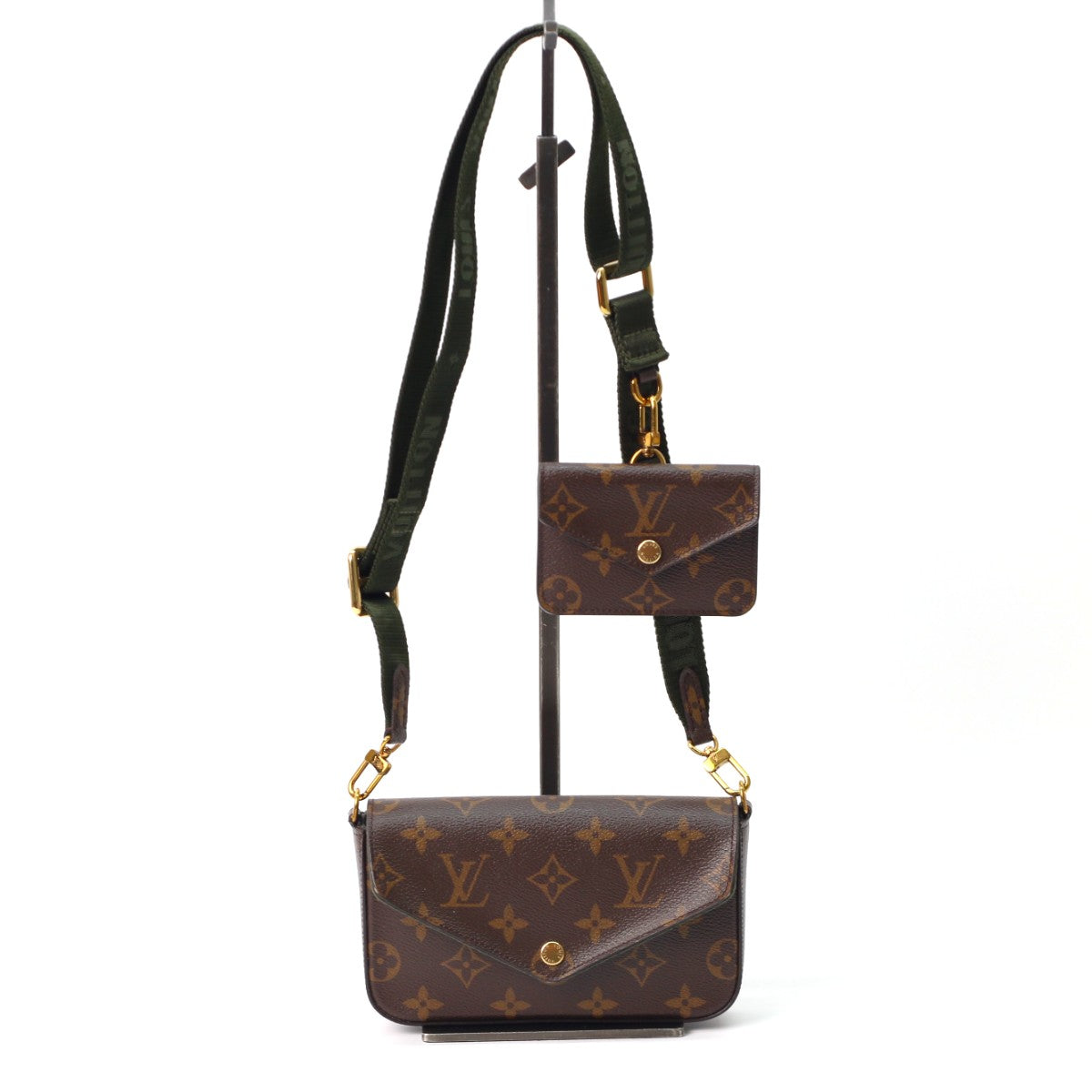 Louis Vuitton Felicie Strap & Go Monogram Green 3029