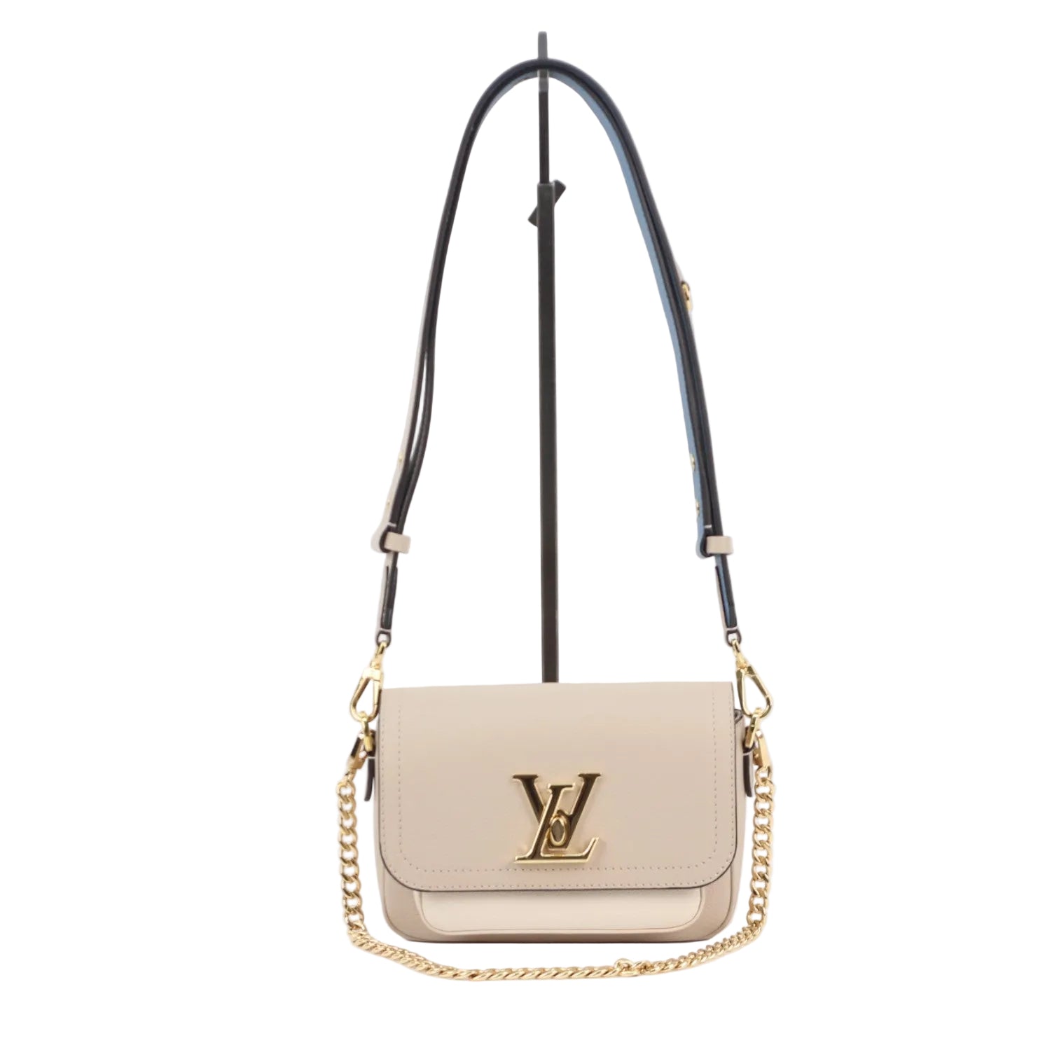 Louis Vuitton Lockme Tender Greige Grained Leather 3013