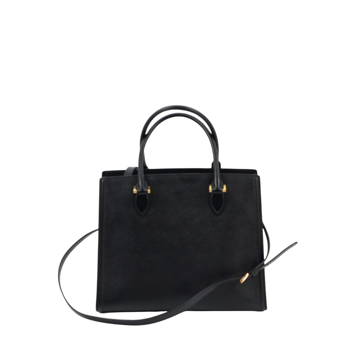 Prada Saffiano Medium Lux 2-Way Tote Black 2999