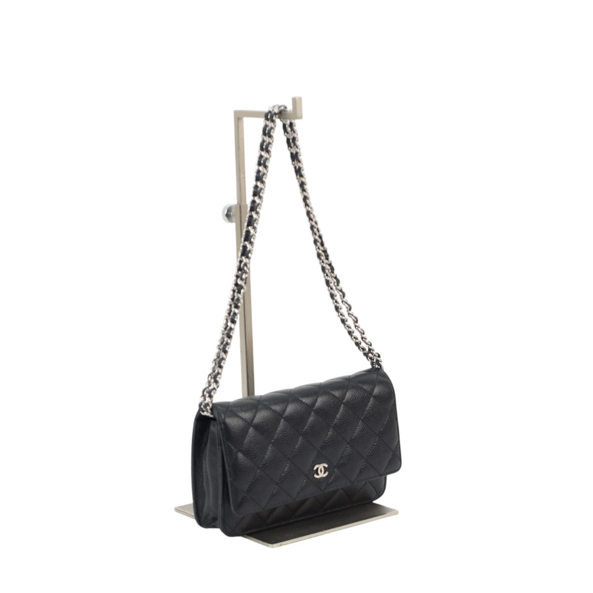 Chanel Wallet on Chain WOC Black Caviar SHW 2996
