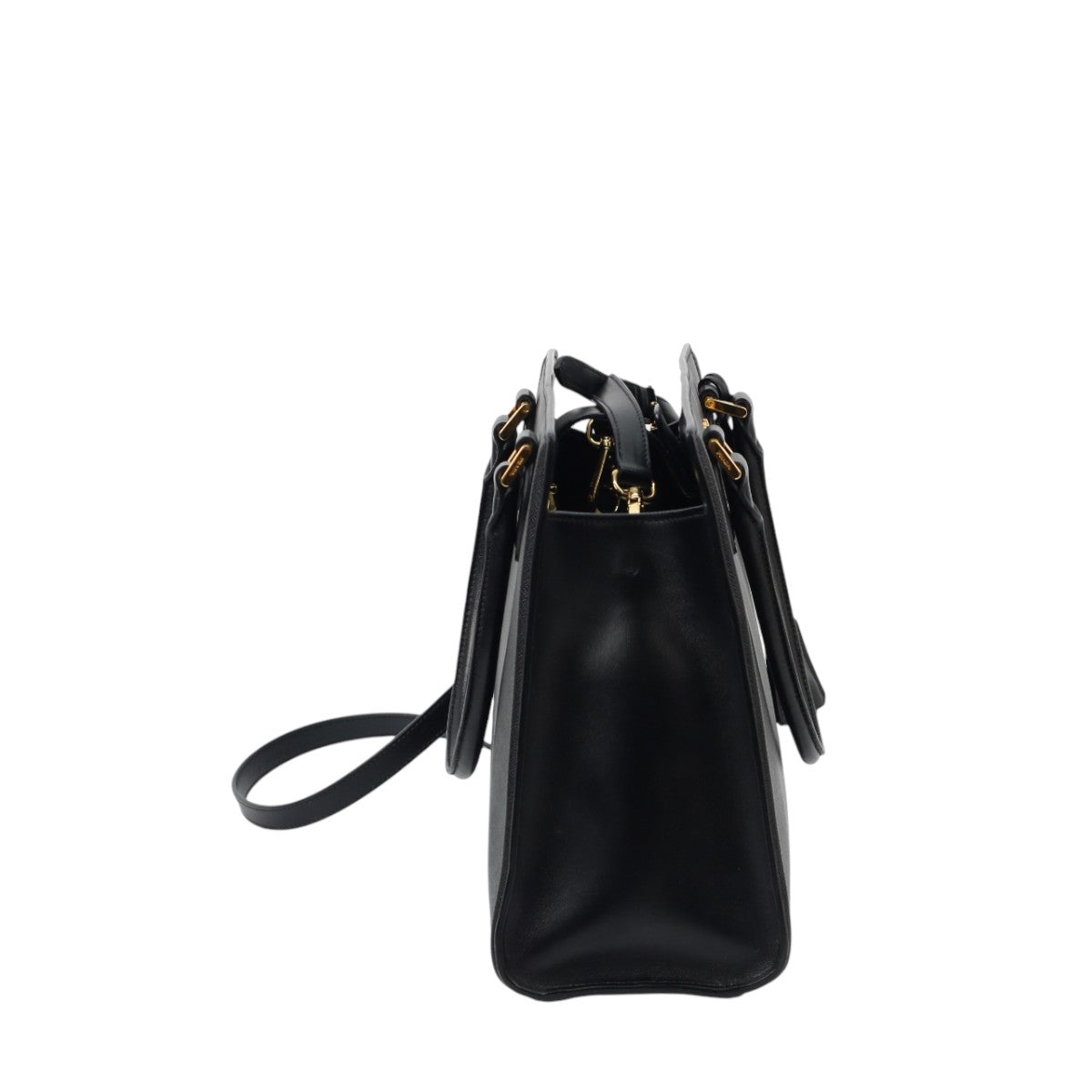 Prada Saffiano Medium Lux 2-Way Tote Black 2999