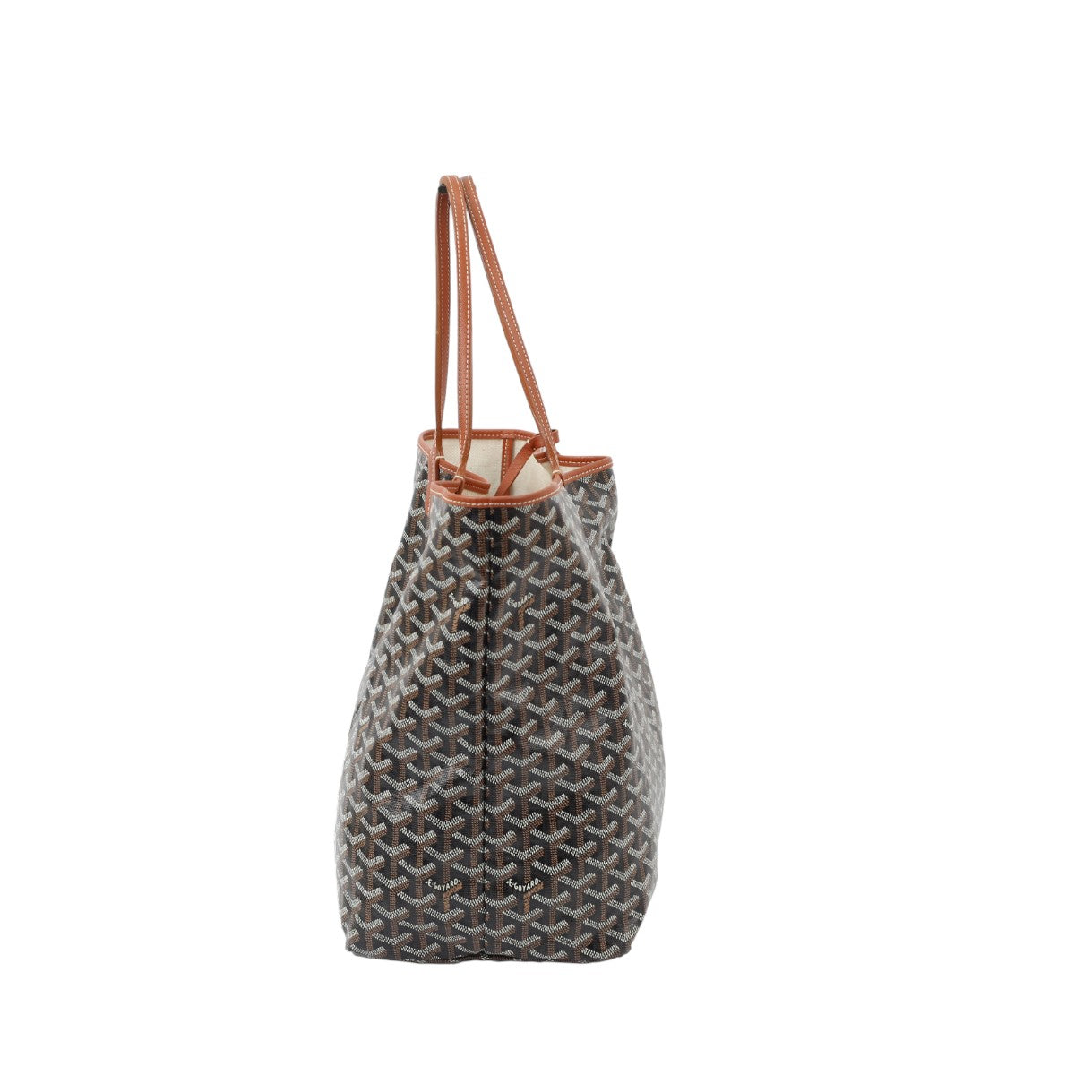 Goyard Saint Louis GM Black Tan Goyardine 3000