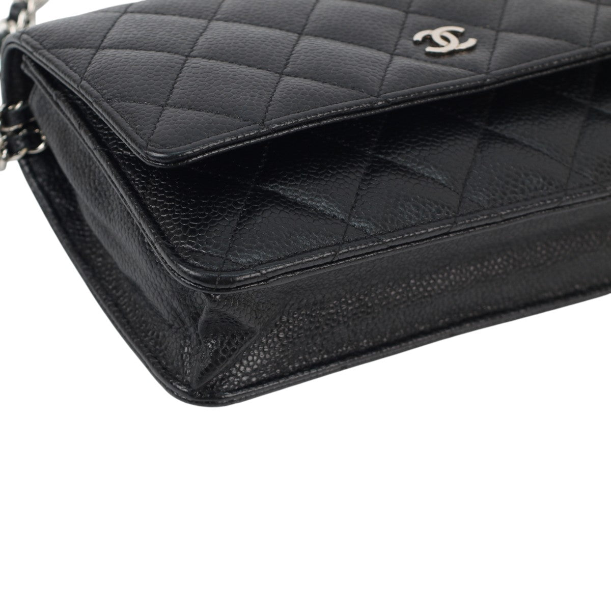 Chanel Wallet on Chain WOC Black Caviar SHW 2996
