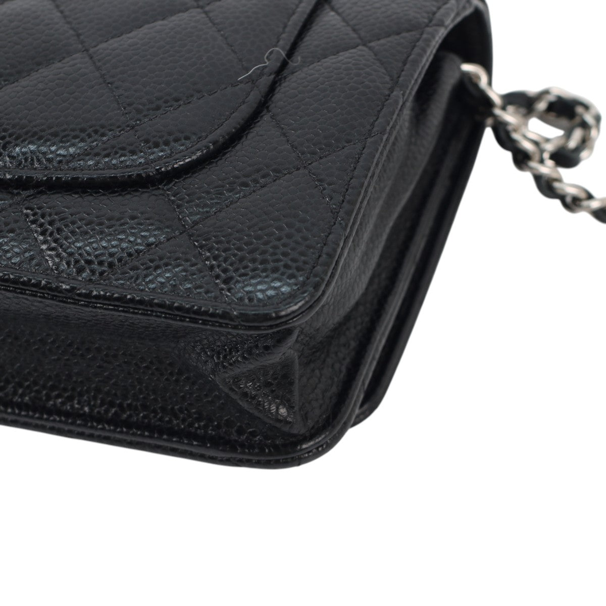 Chanel Wallet on Chain WOC Black Caviar SHW 2996
