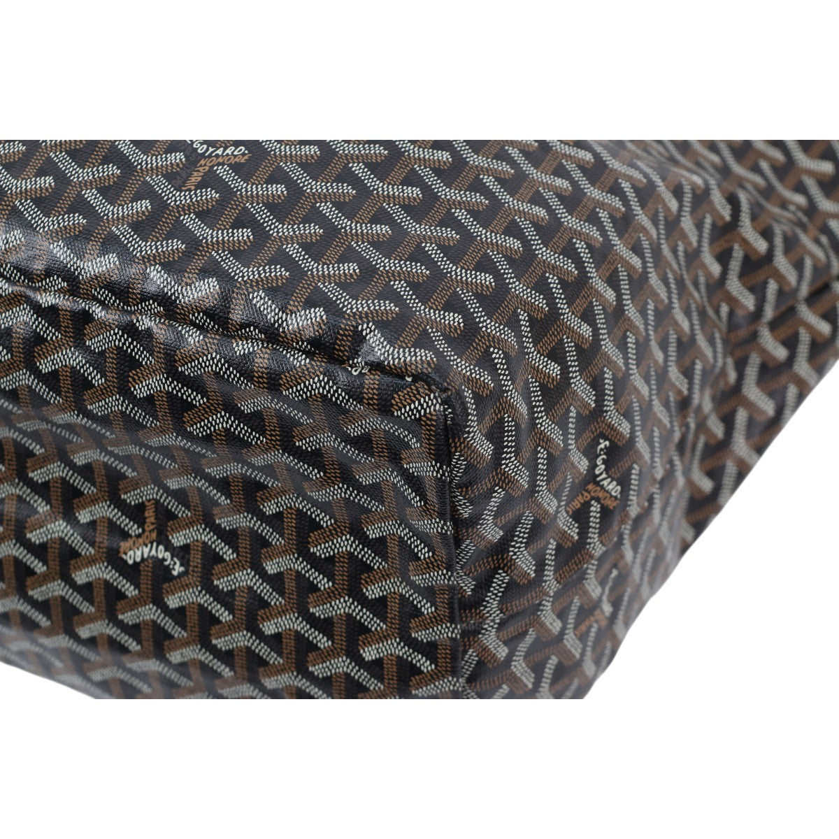 Goyard Saint Louis GM Black Tan Goyardine 3000