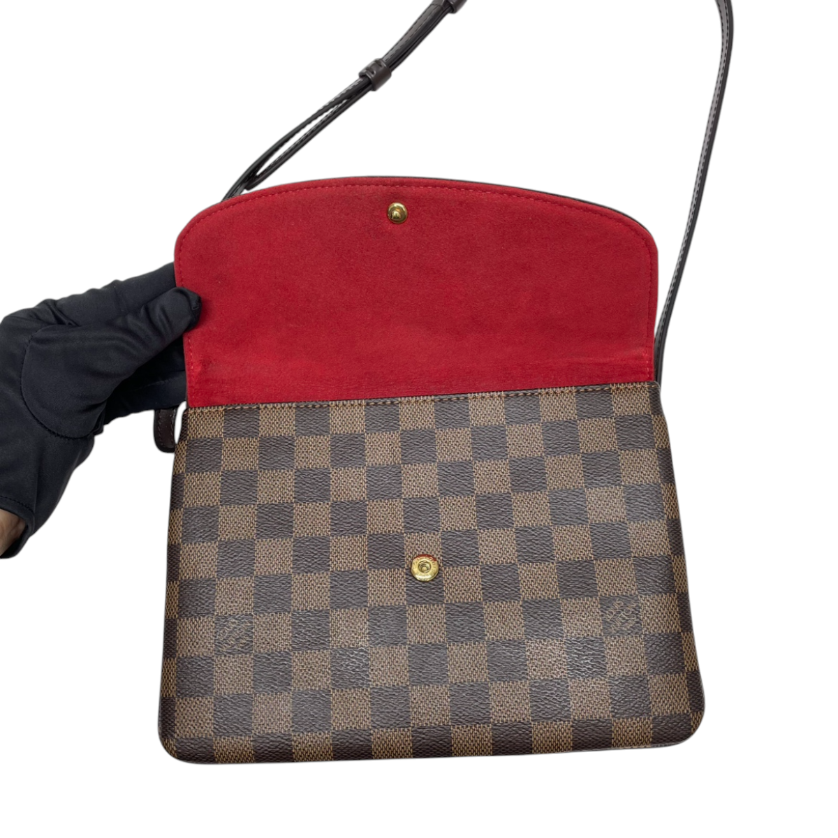 Louis Vuitton Twice Crossbody Damier Ebene 3024