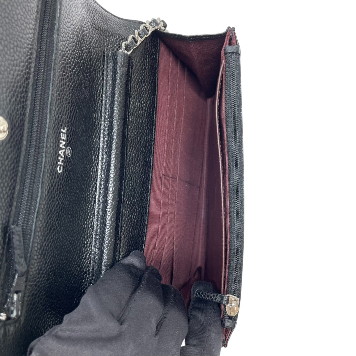 Chanel Wallet on Chain WOC Black Caviar SHW 2996