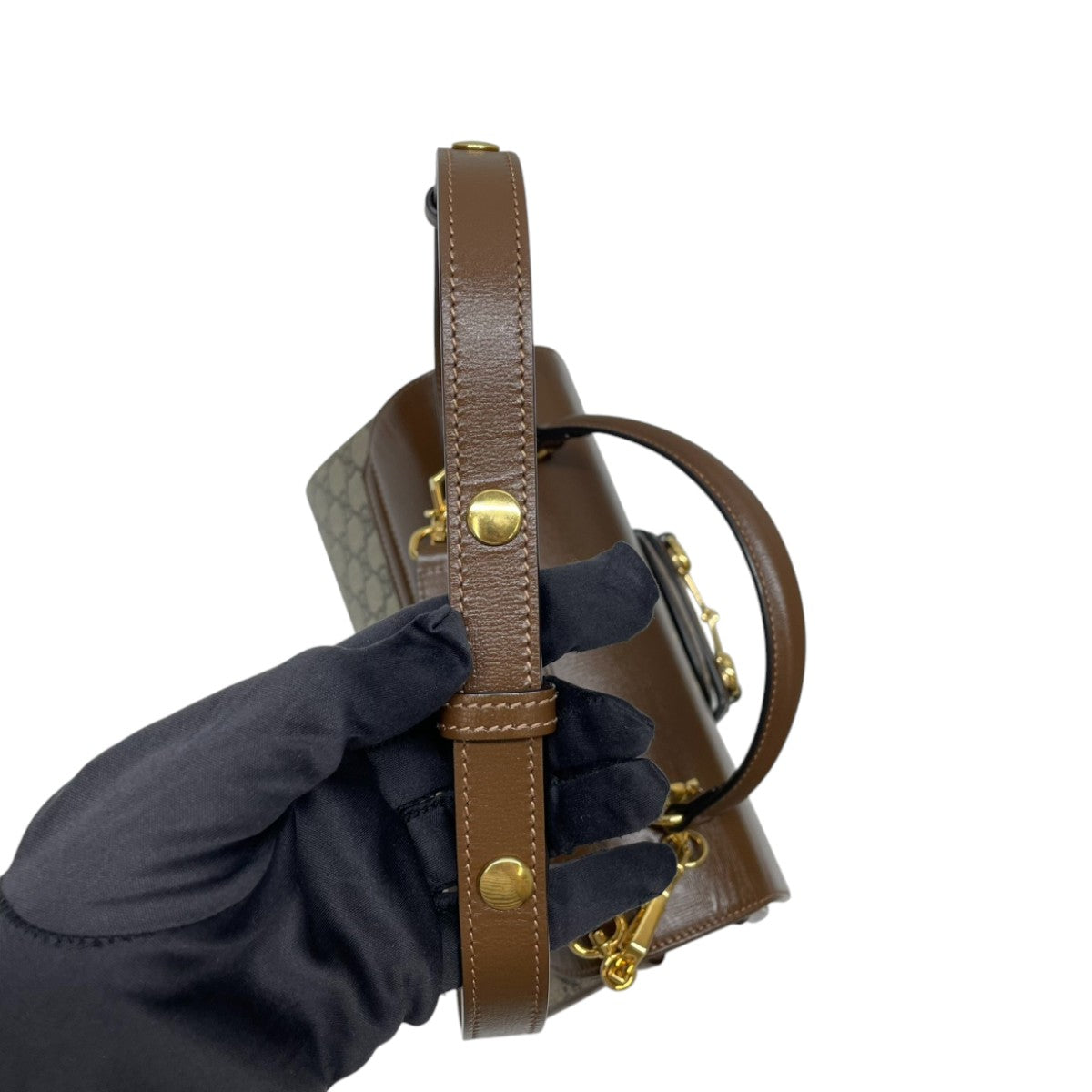 Gucci 1955 Horsebit Medium Top Handle GG Supreme 3010