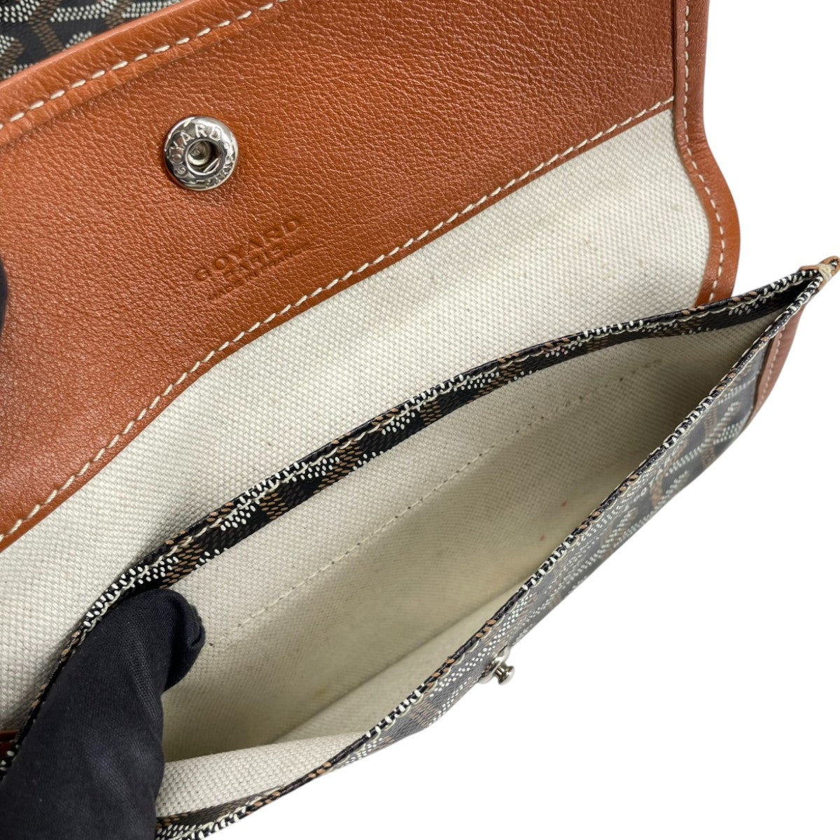 Goyard Saint Louis GM Black Tan Goyardine 3000