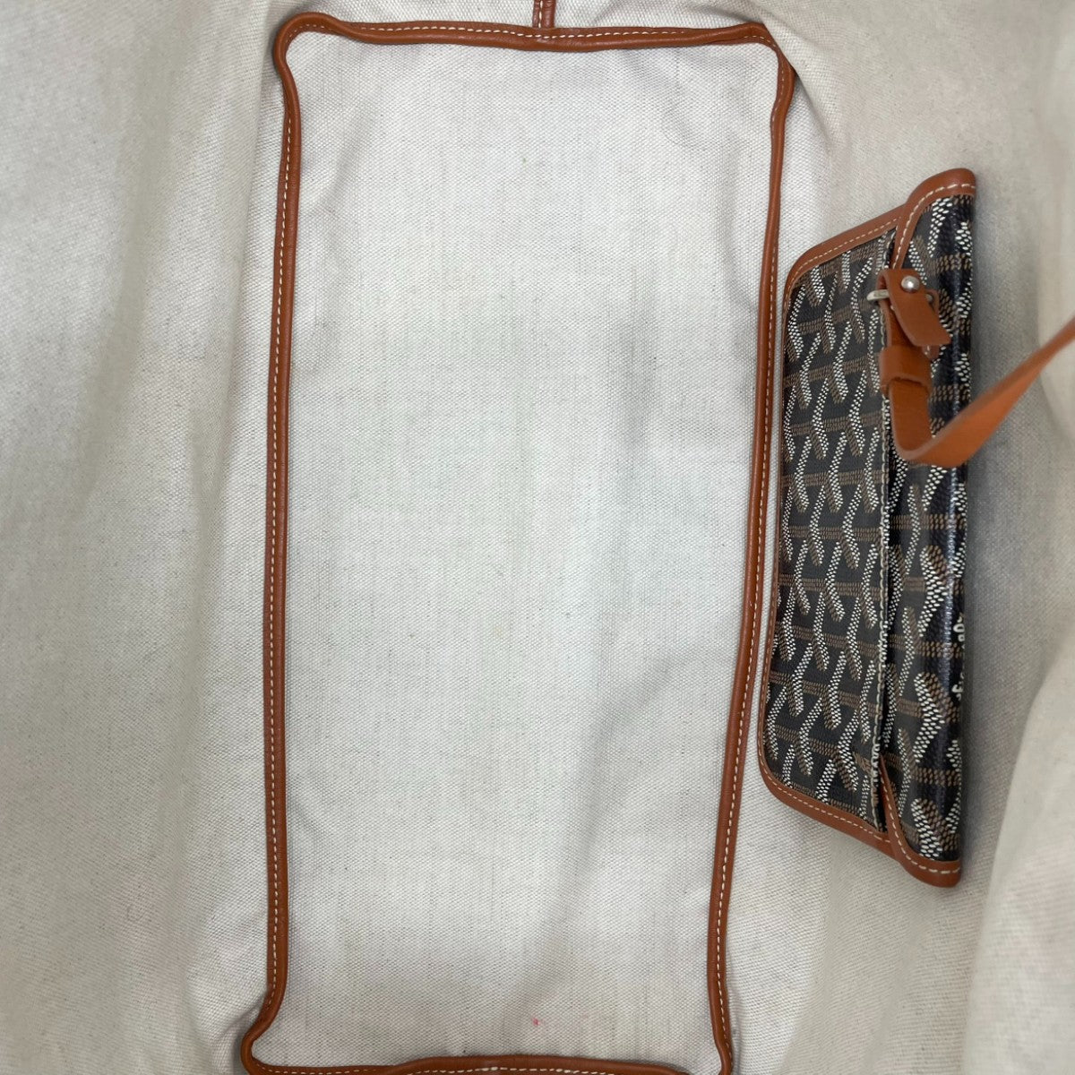 Goyard Saint Louis GM Black Tan Goyardine 3000