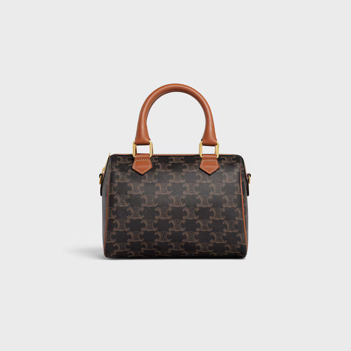 Celine Small Boston Bag Brown Triomphe