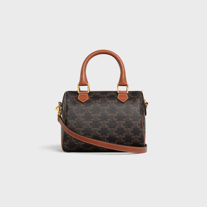 Celine Small Boston Bag Brown Triomphe