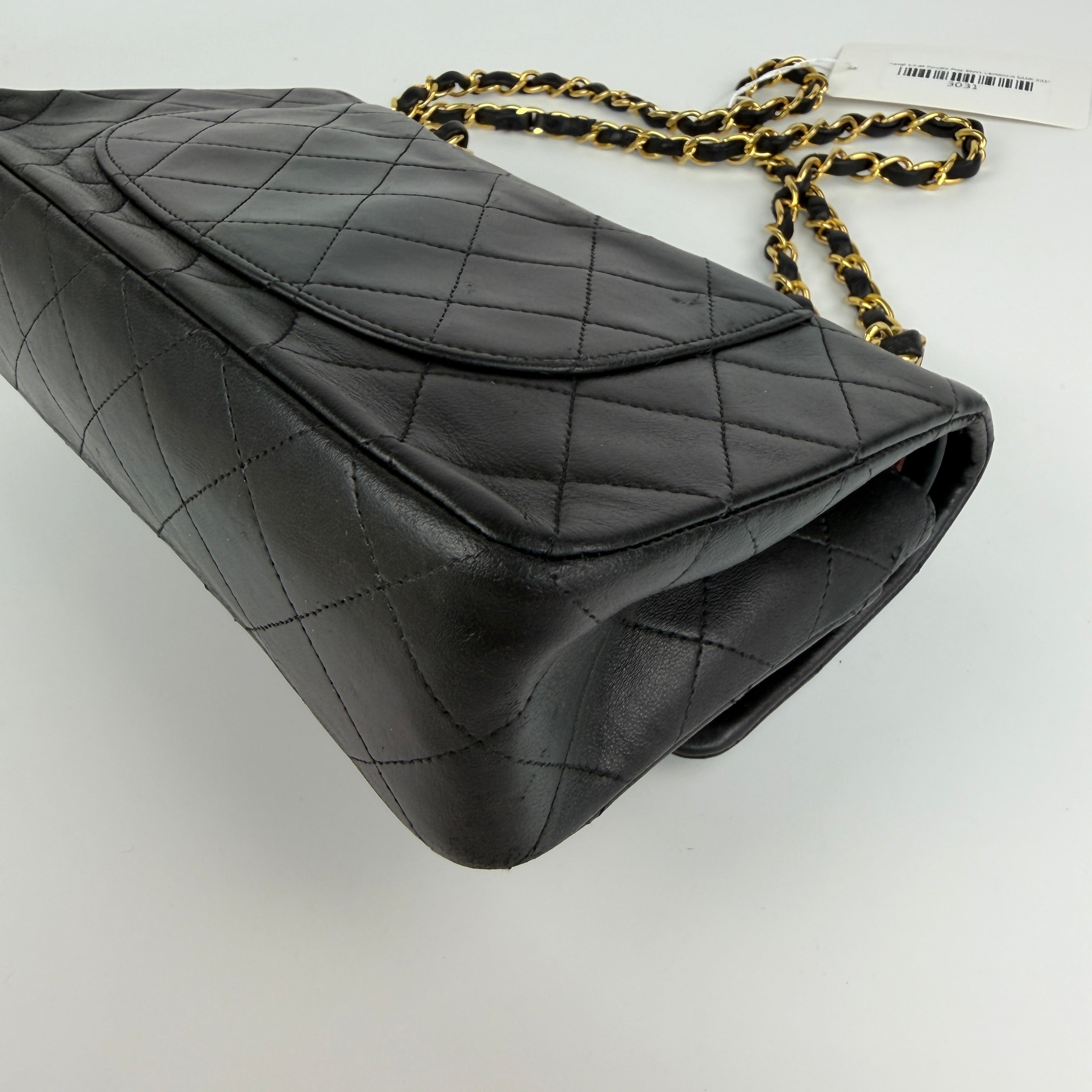 Chanel Small Double Flap Black Lambskin GHW 3031