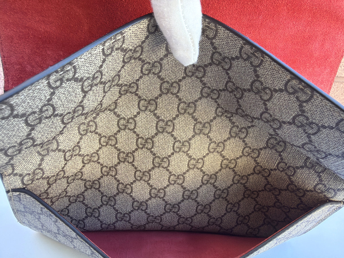 Gucci Dionysus Medium Chain Shoulder Bag GG Supreme Red 3504