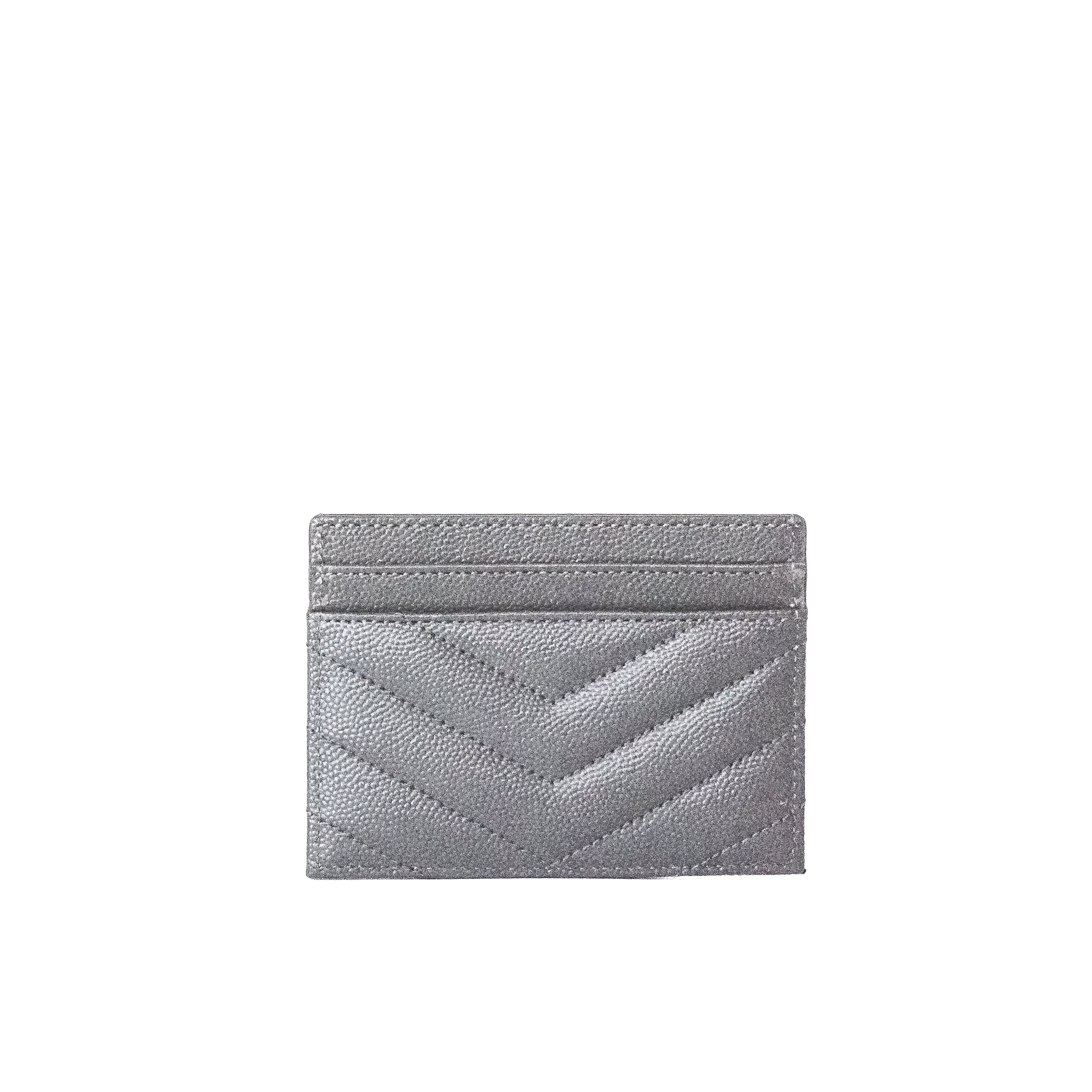 YSL Cassandre Cardholder Fog Grey