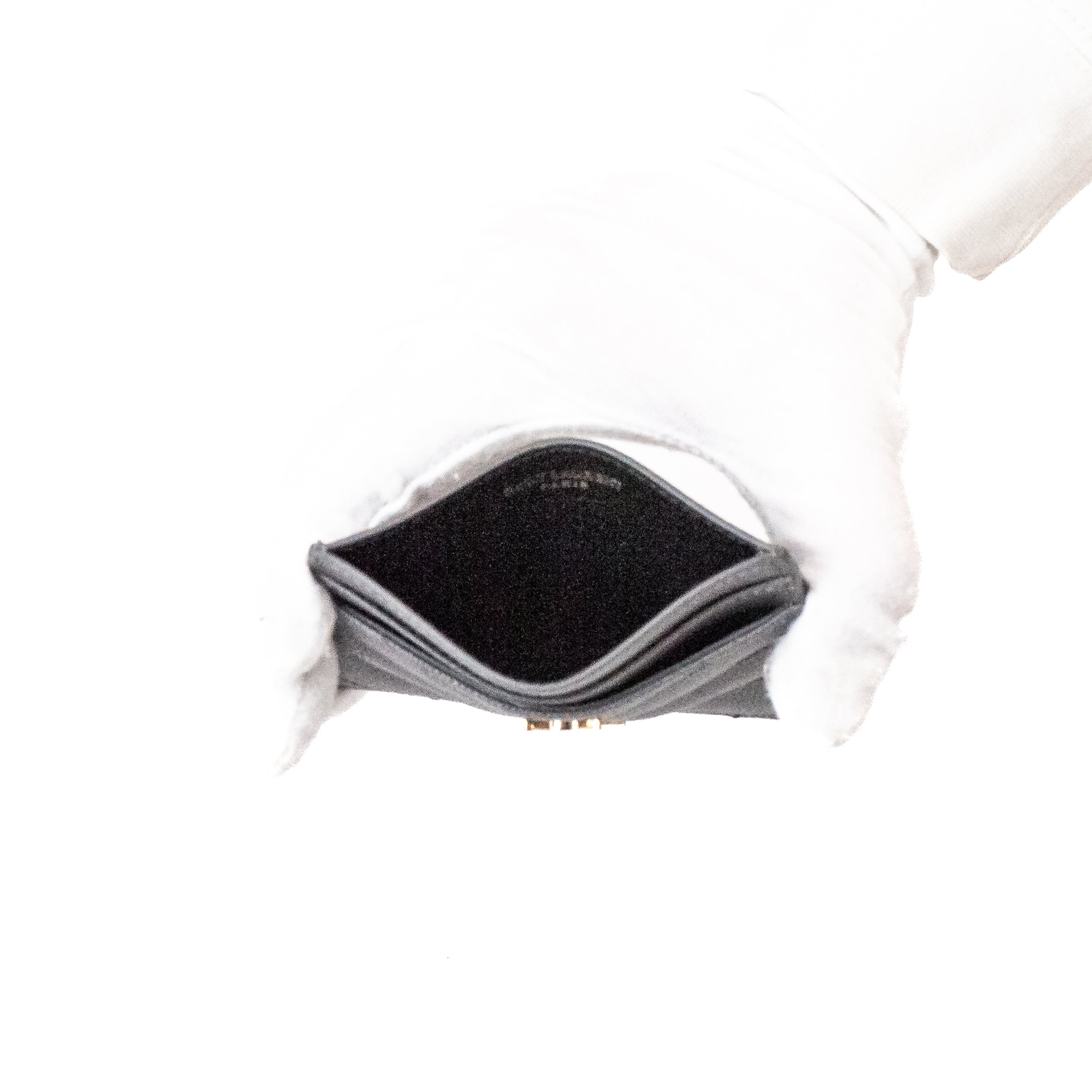 YSL Cassandre Cardholder Fog Grey