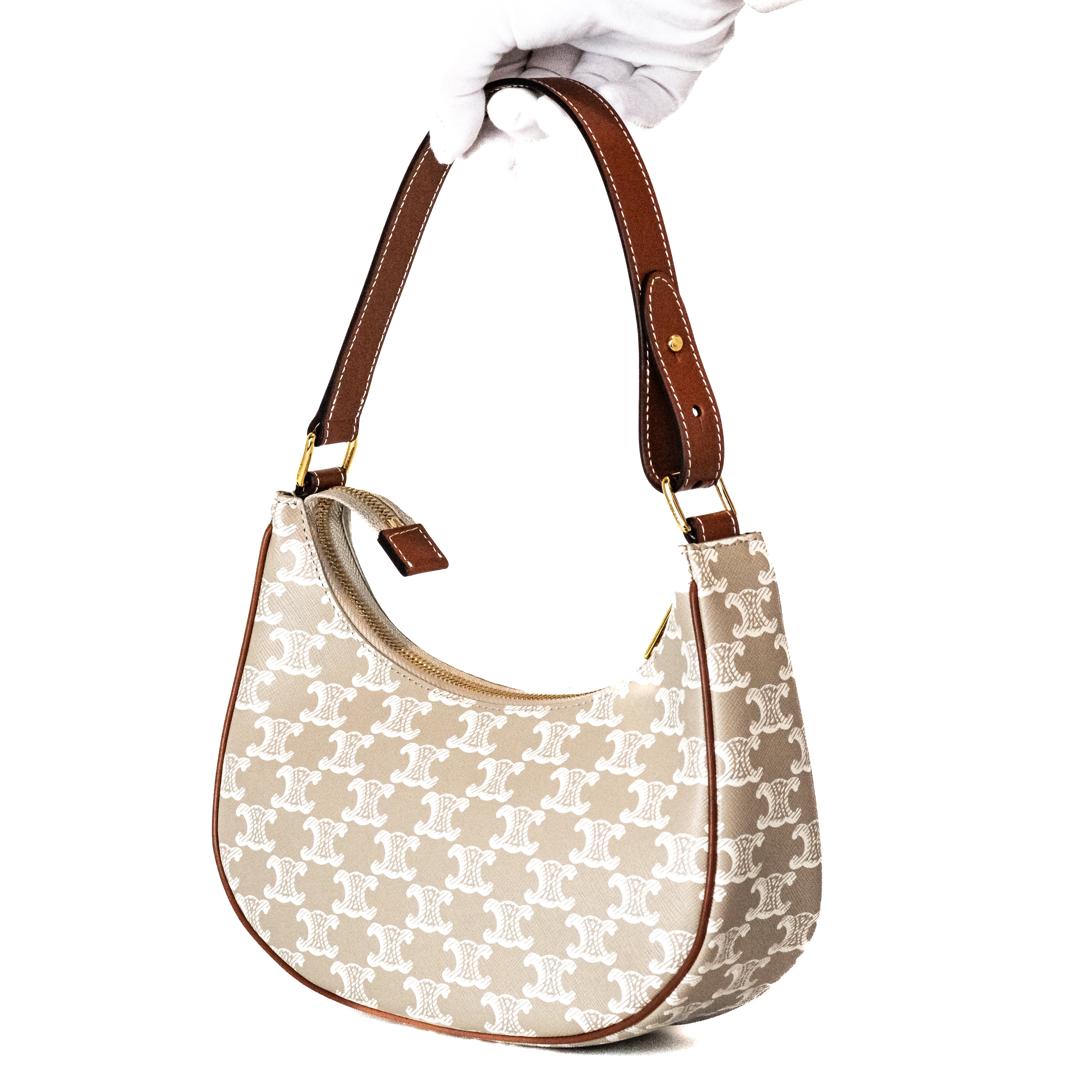 Celine Ava White Triomphe