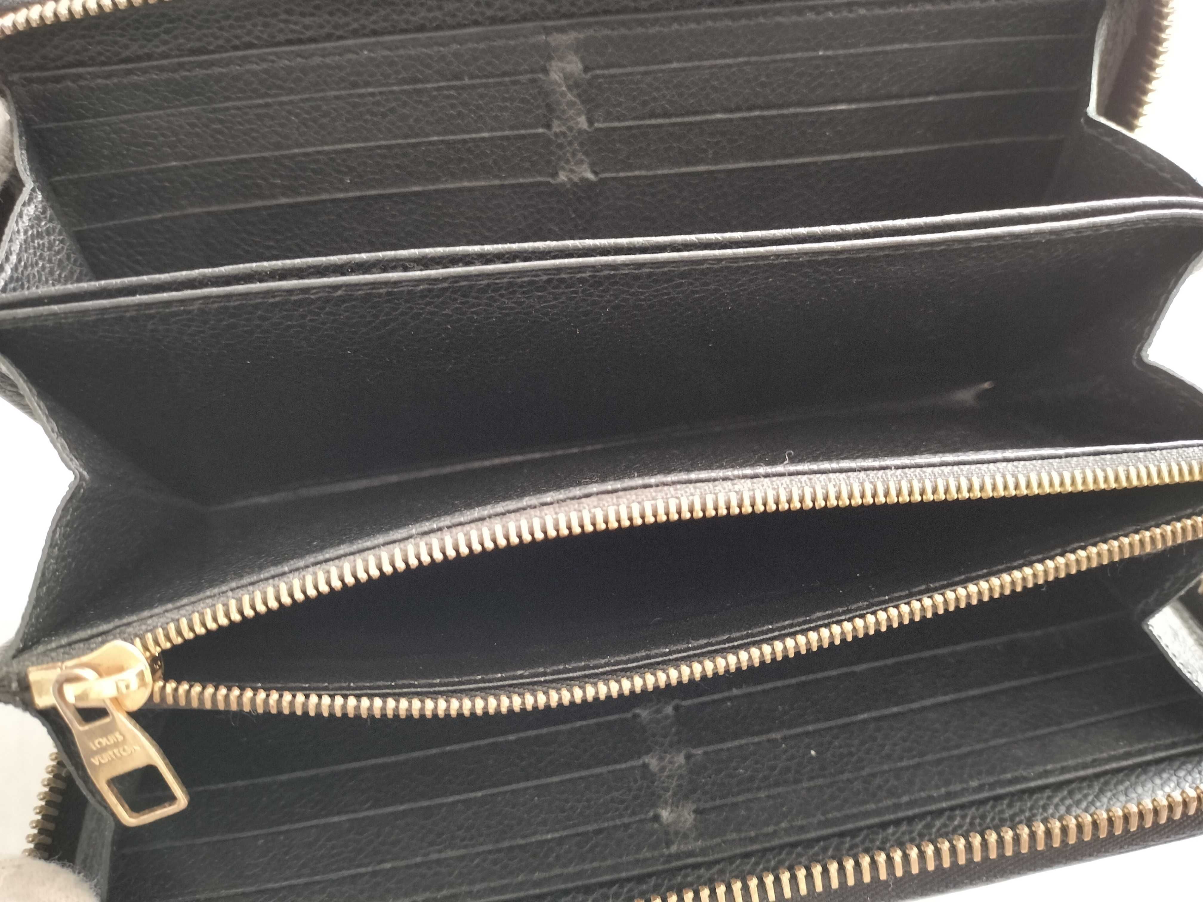 Louis Vuitton Zippy Wallet Black Empreinte 3129