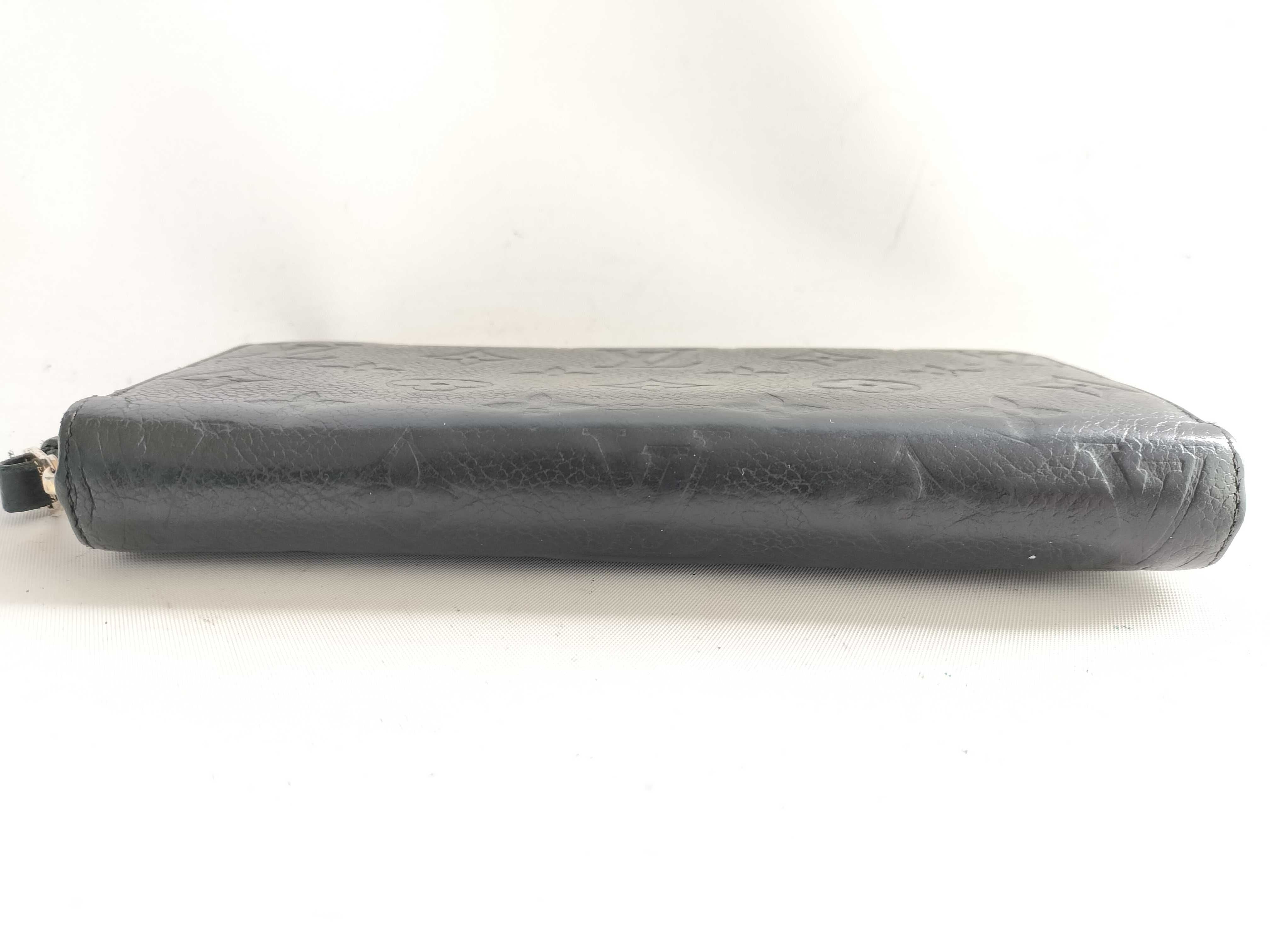 Louis Vuitton Zippy Wallet Black Empreinte 3129