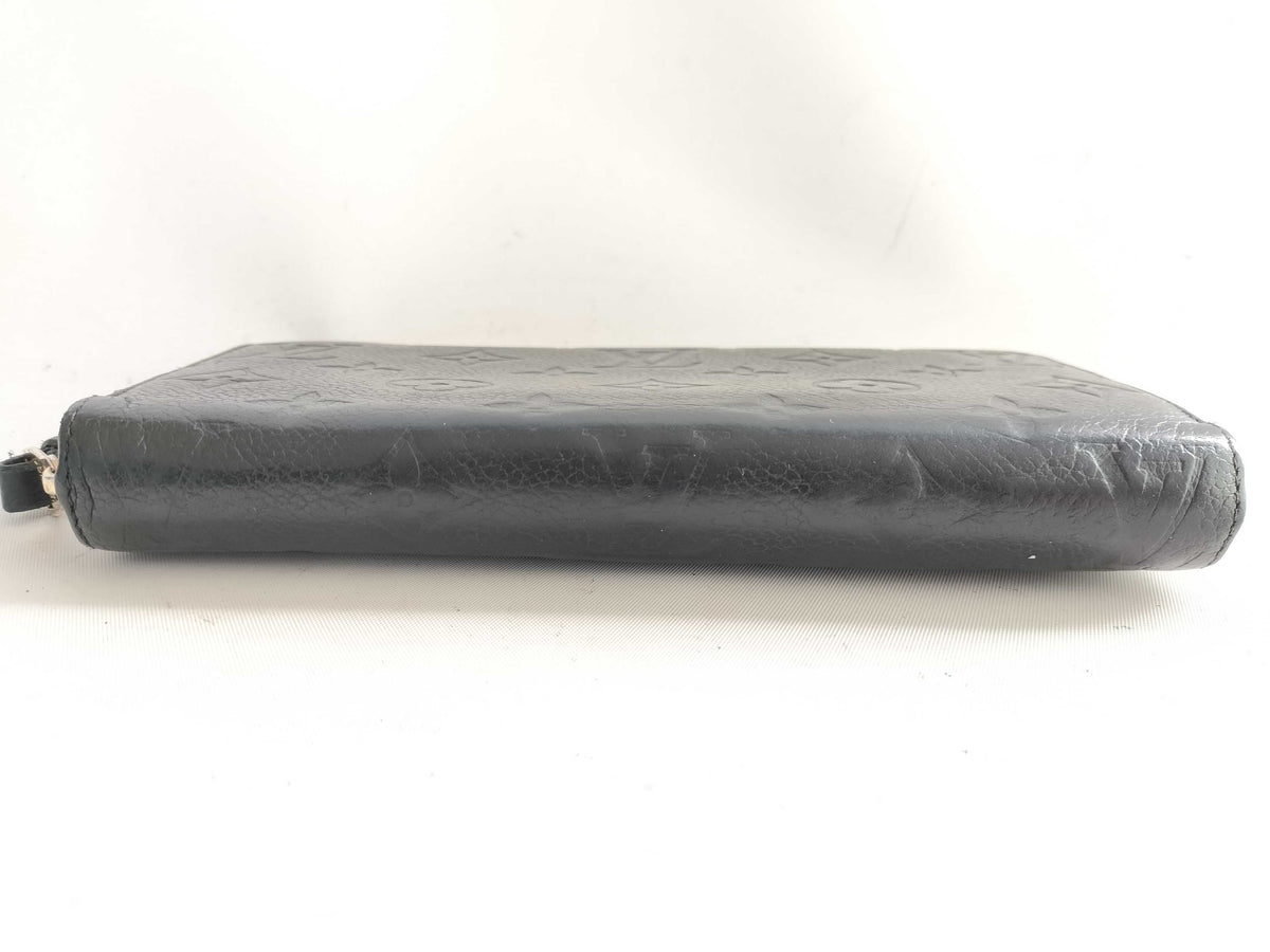 Louis Vuitton Zippy Wallet Black Empreinte 3129