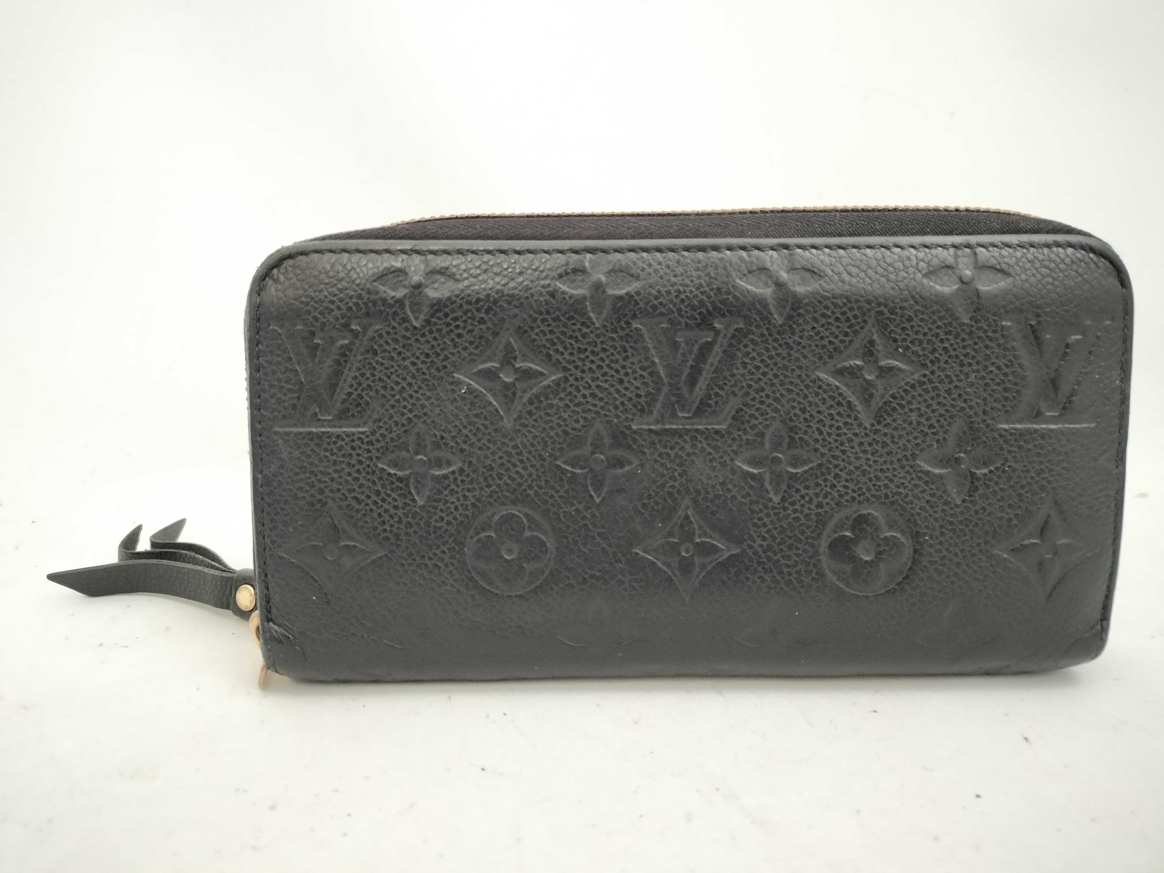 Louis Vuitton Zippy Wallet Black Empreinte 3129