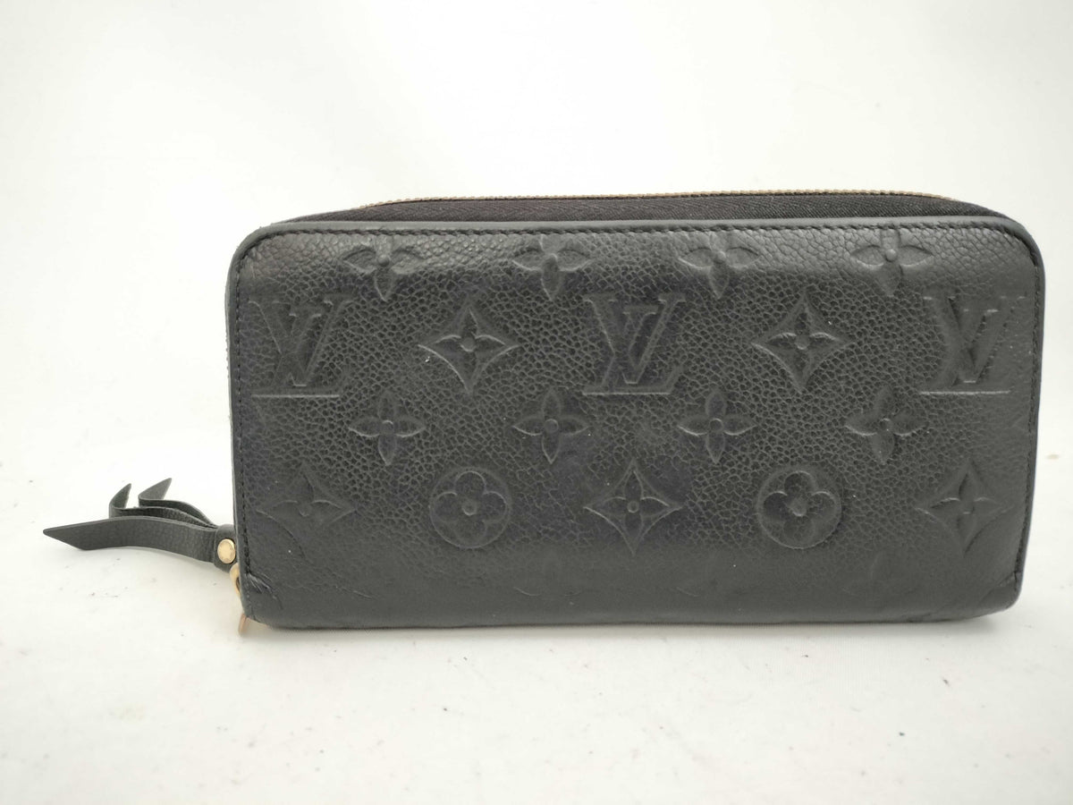 Louis Vuitton Zippy Wallet Black Empreinte 3129