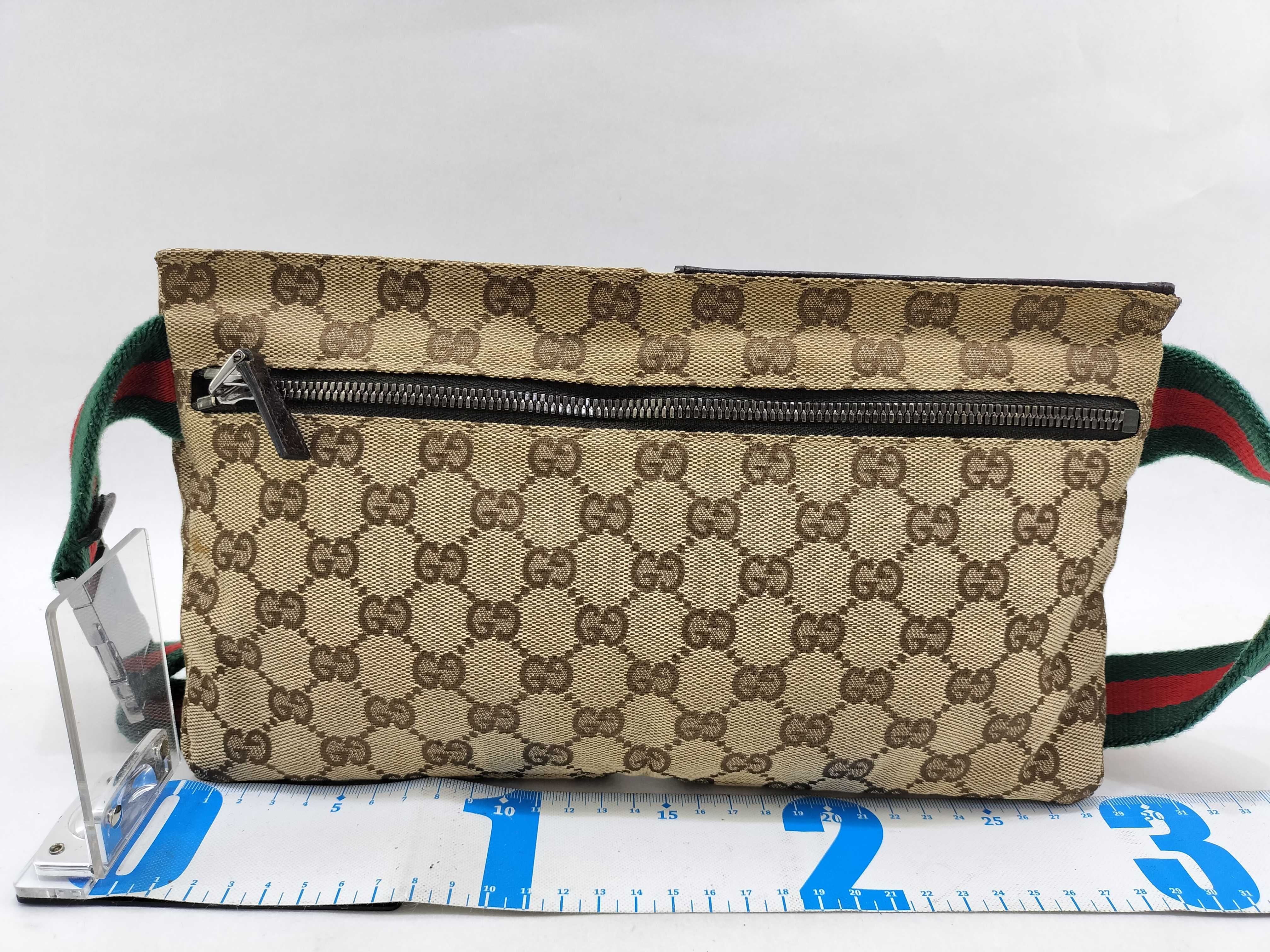 Gucci Waist Belt Bag GG Canvas Sherry Line 3188