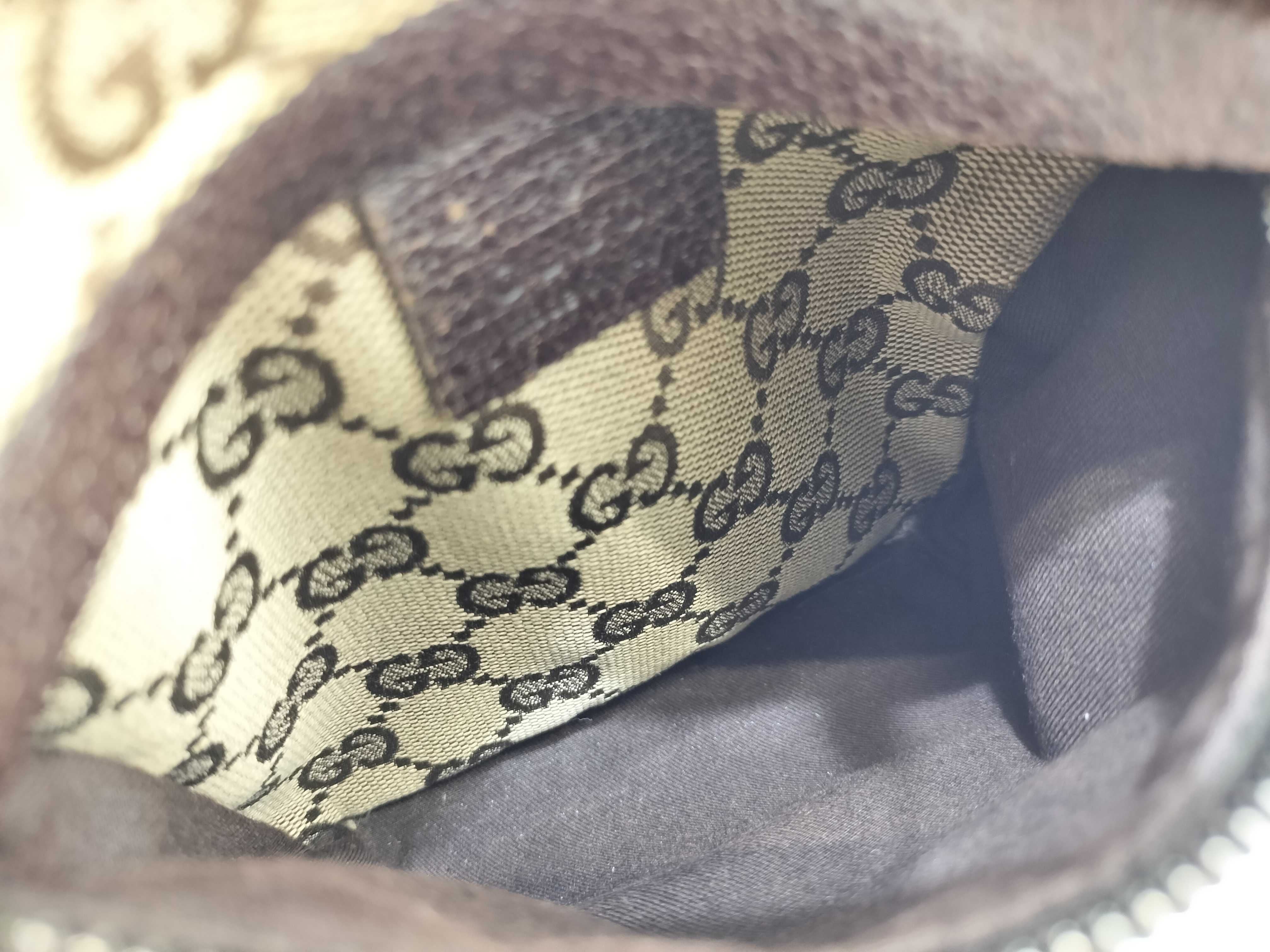 Gucci Waist Belt Bag GG Canvas Sherry Line 3188