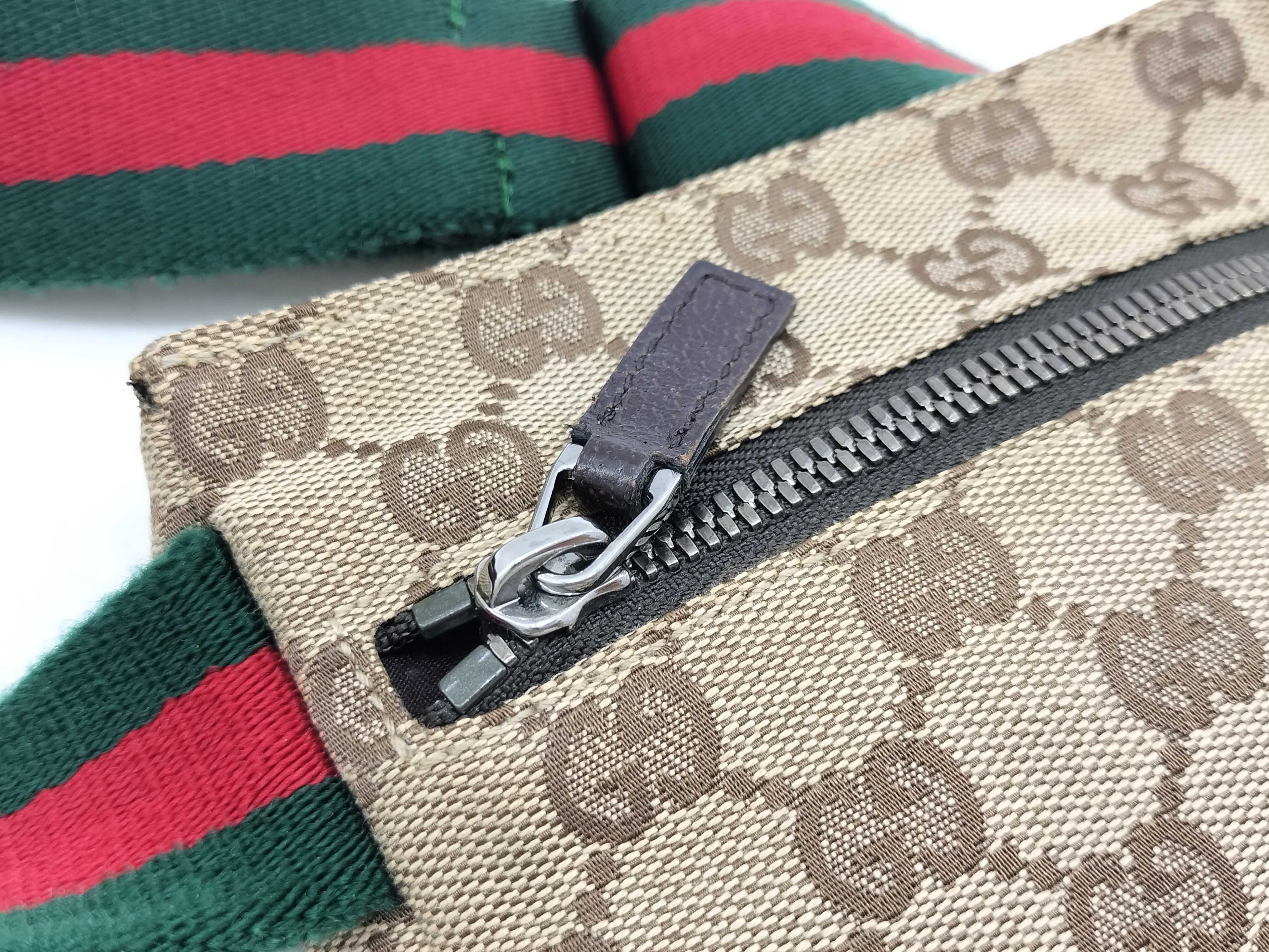 Gucci Waist Belt Bag GG Canvas Sherry Line 3188