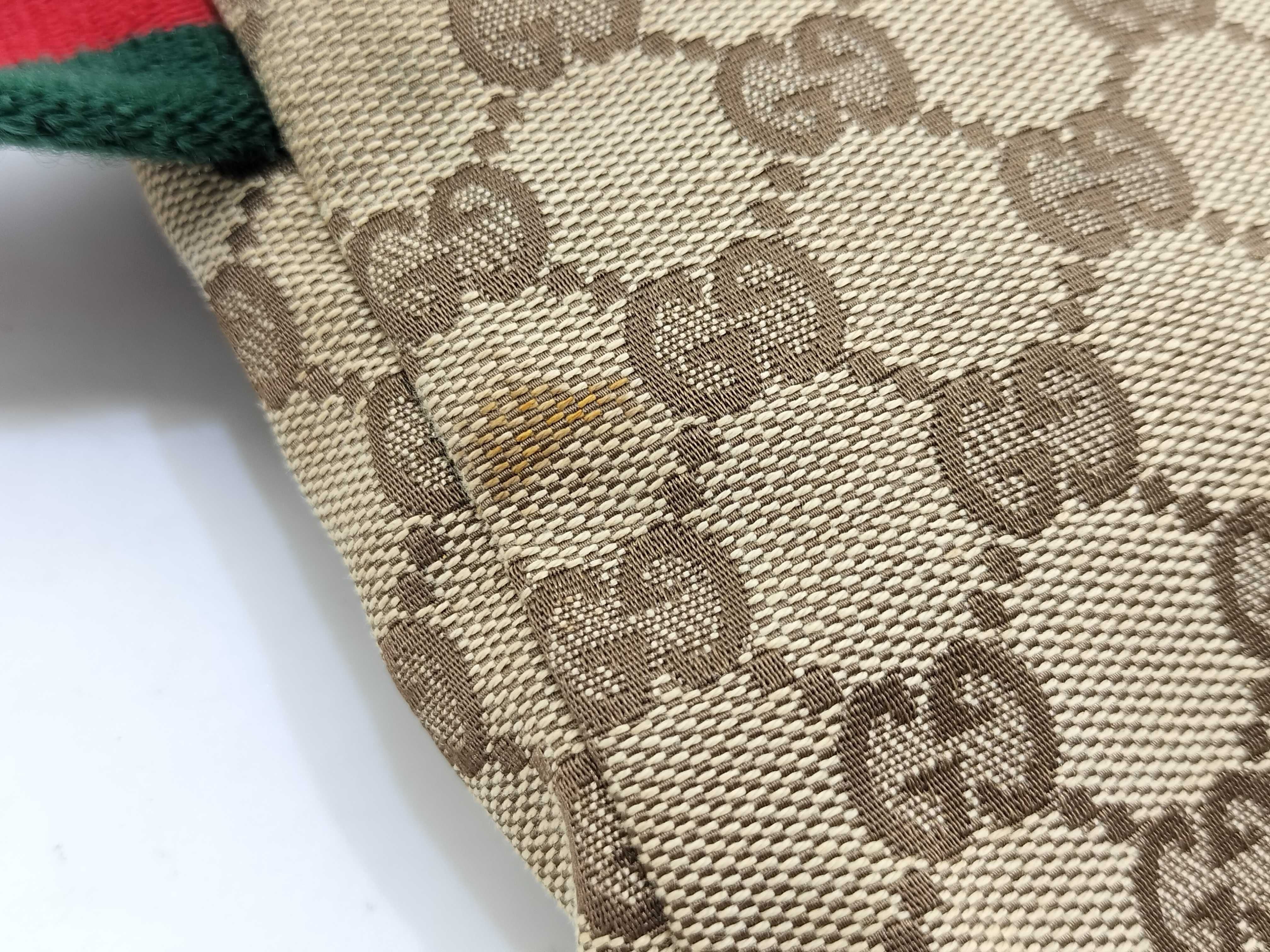 Gucci Waist Belt Bag GG Canvas Sherry Line 3188