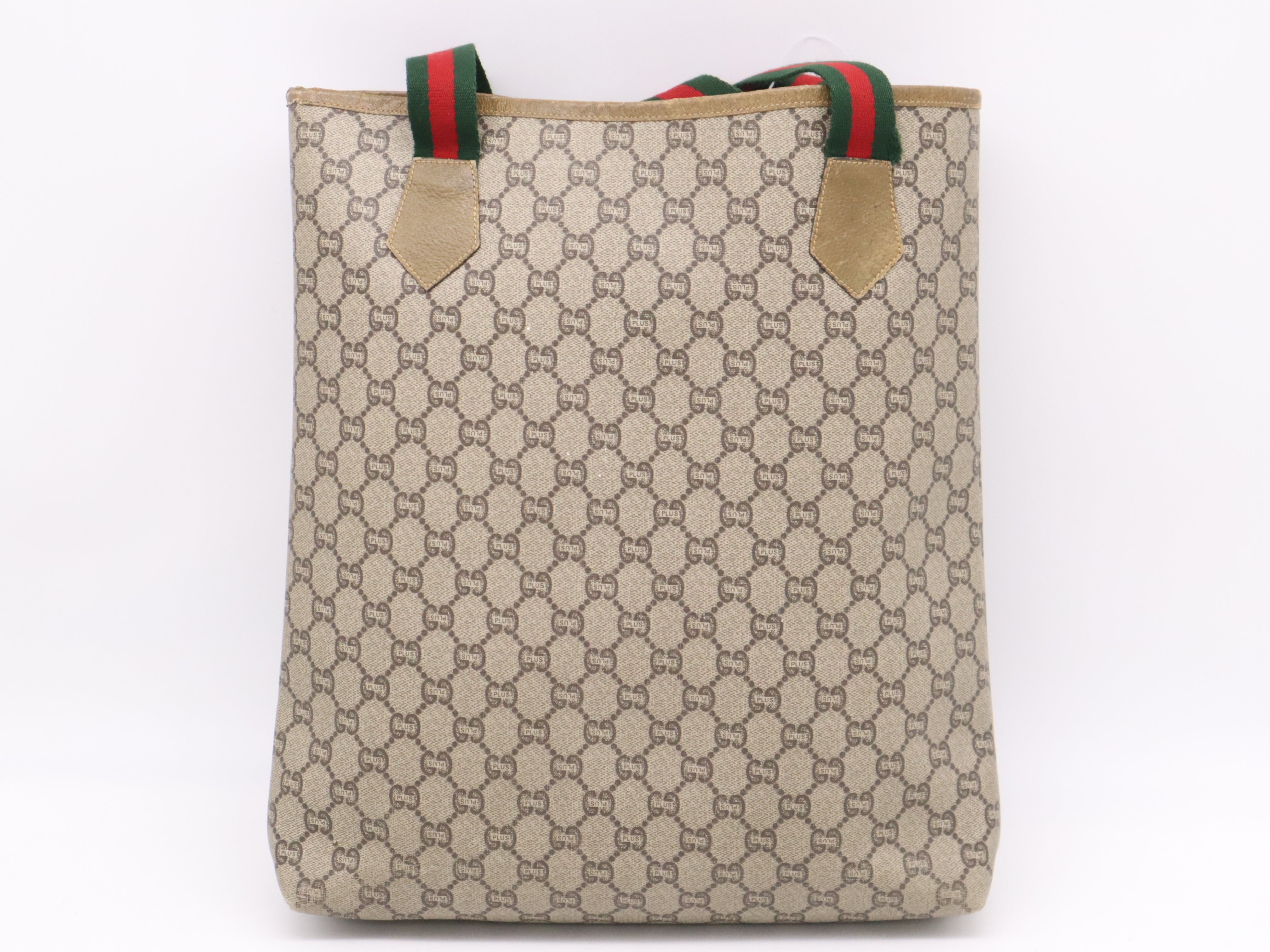 Gucci Vintage Shopper Tote GG Supreme Sherry Line 3194