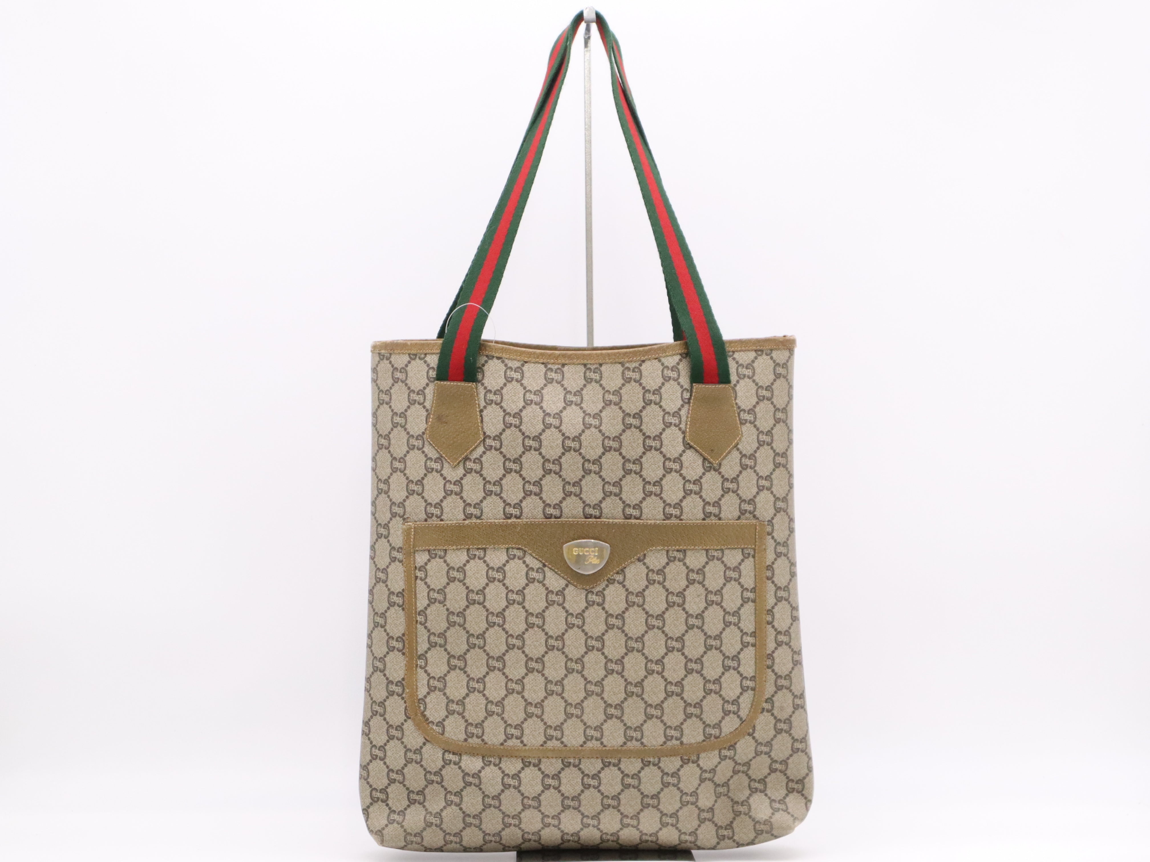 Gucci Vintage Shopper Tote GG Supreme Sherry Line 3194