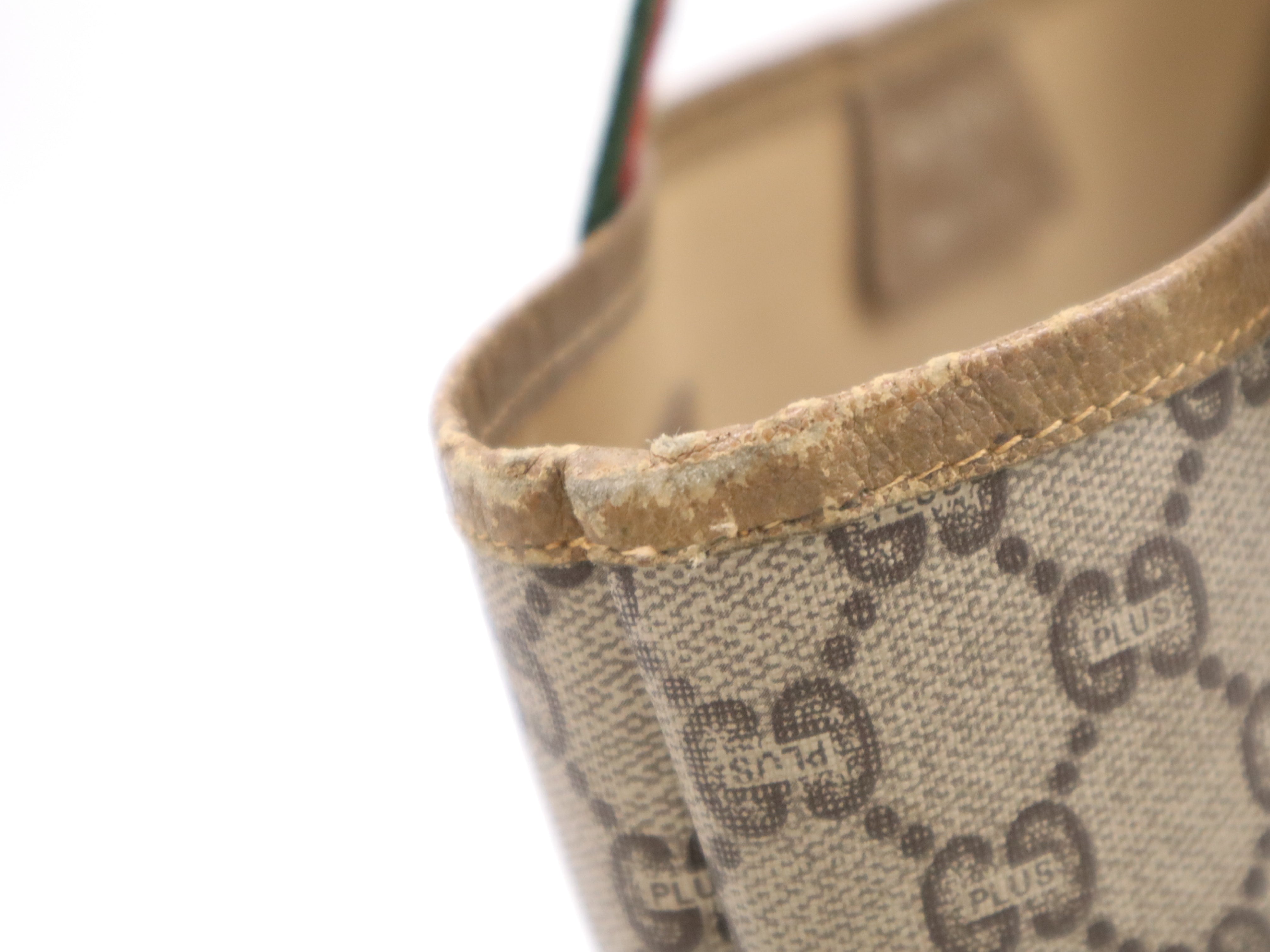 Gucci Vintage Shopper Tote GG Plus Supreme Sherry Line 3194