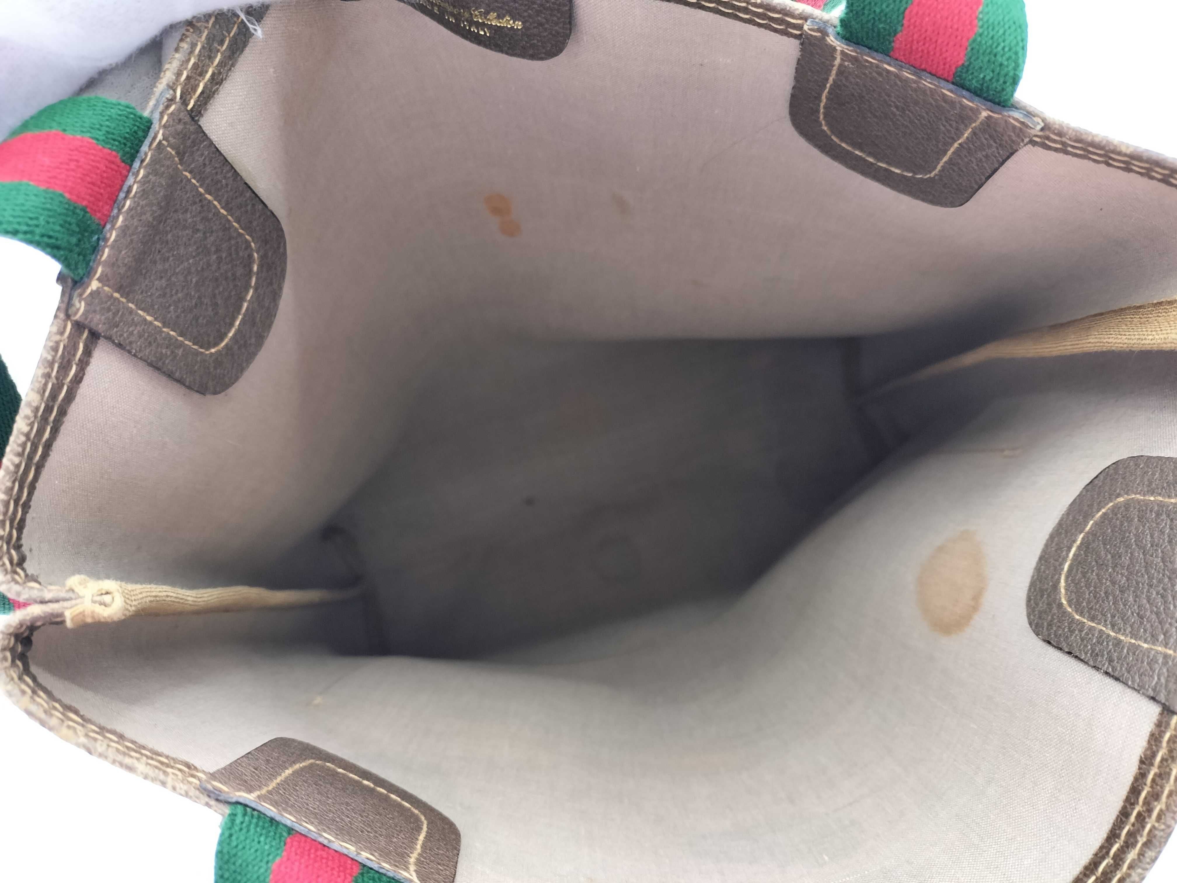 Gucci Vintage Shopper Tote GG Supreme Sherry Line 3194