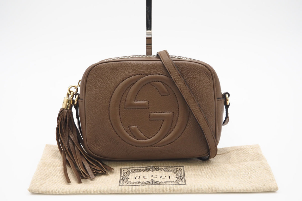 Gucci Soho Disco Crossbody Brown 3222