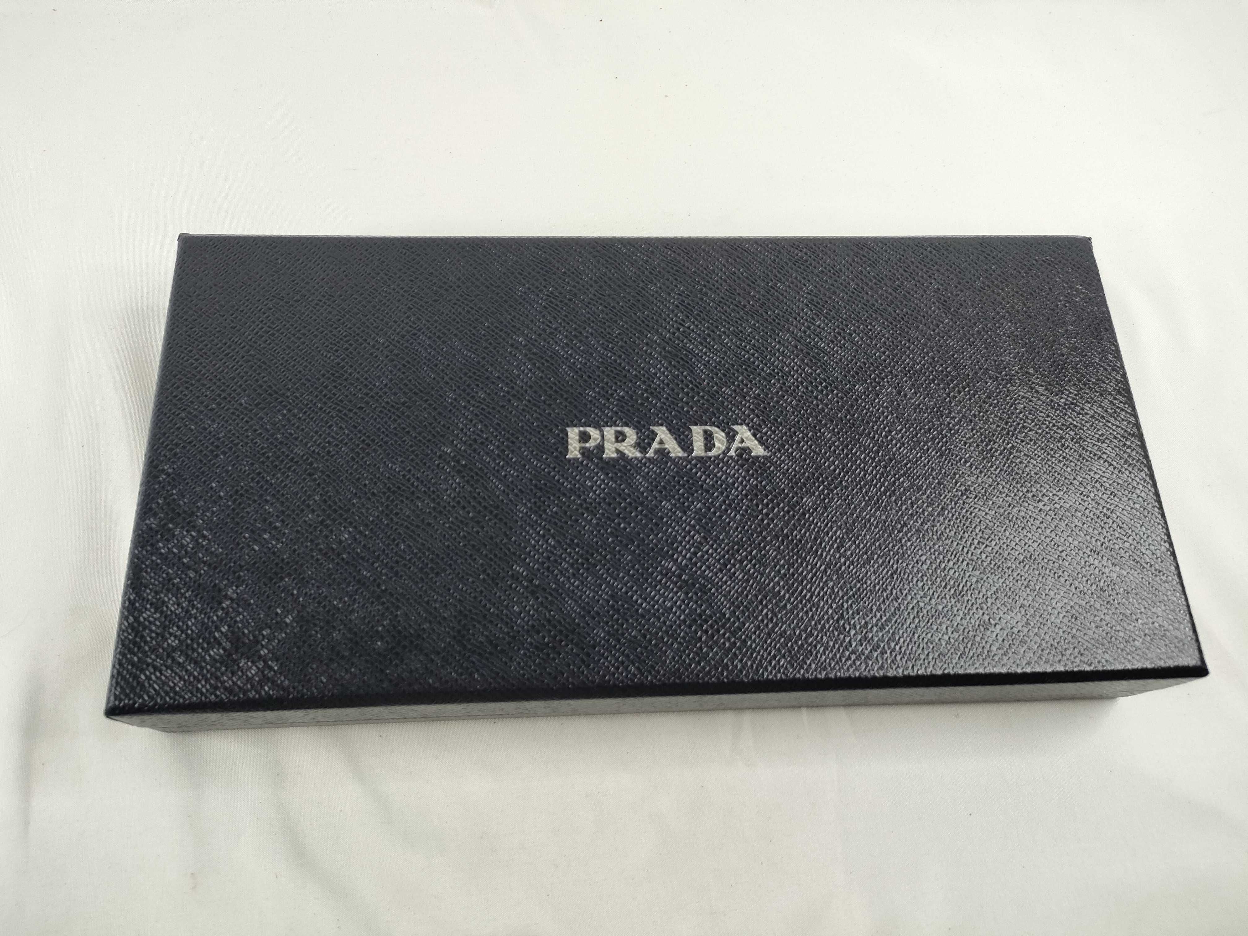 Prada Driving Gloves Black Leather w Box 3196