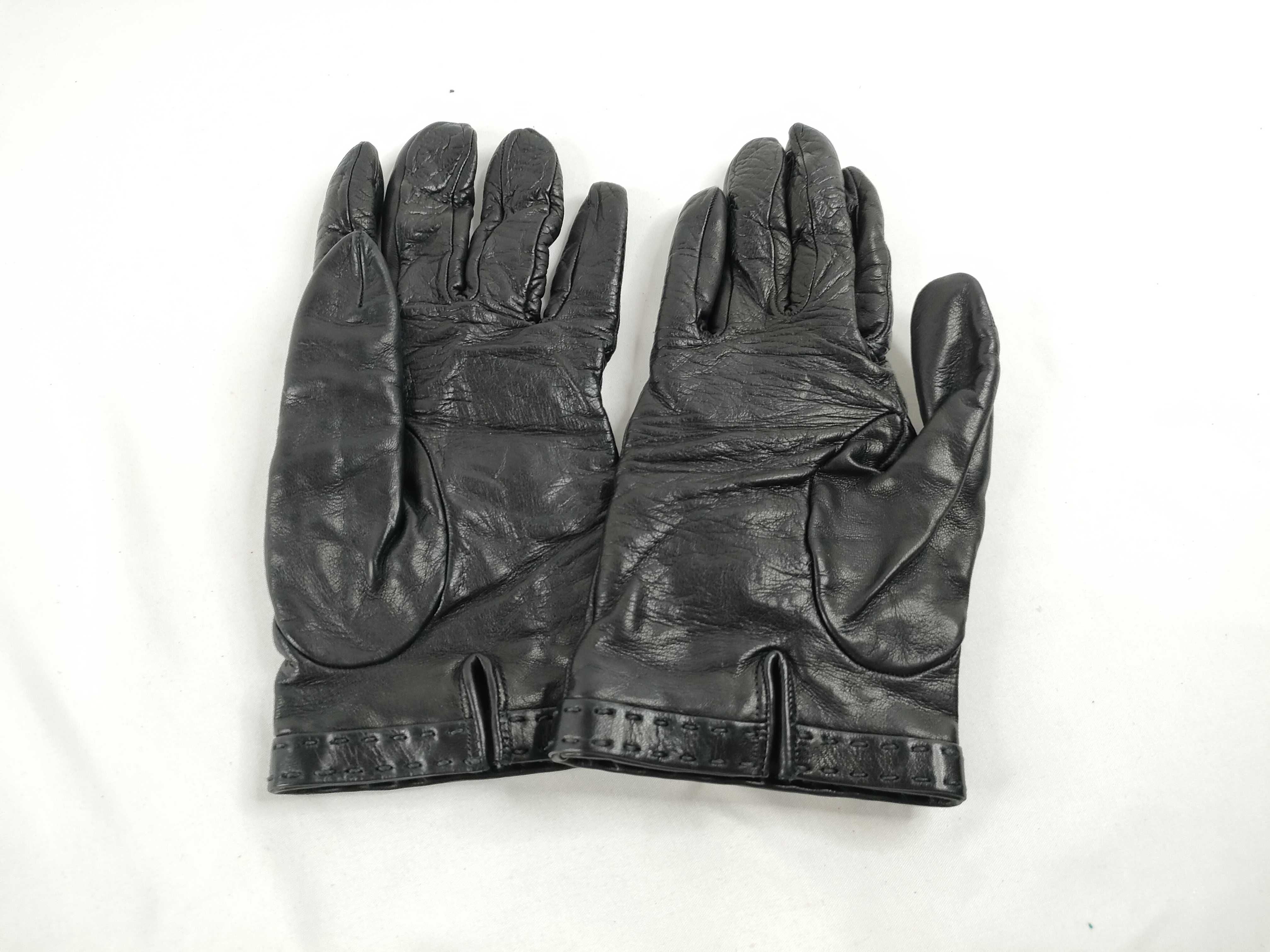 Prada Driving Gloves Black Leather w Box 3196